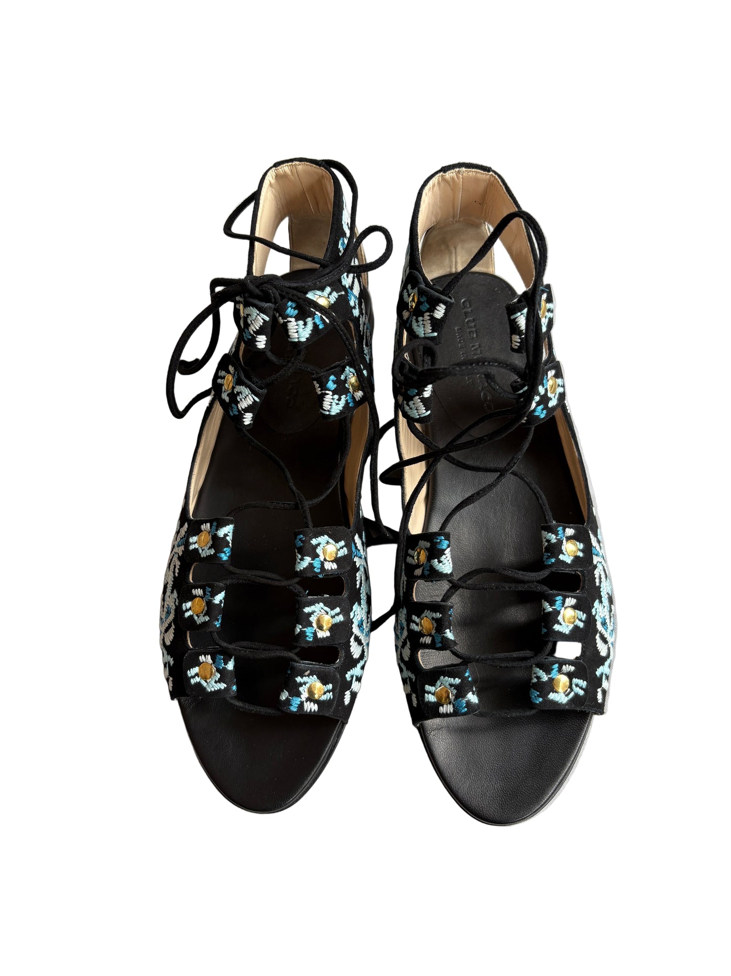 Club Monaco Embroidered Sandals