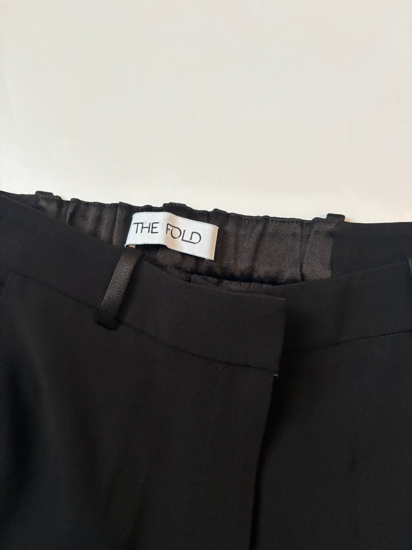 The Fold Lexington Black Trousers UK 12