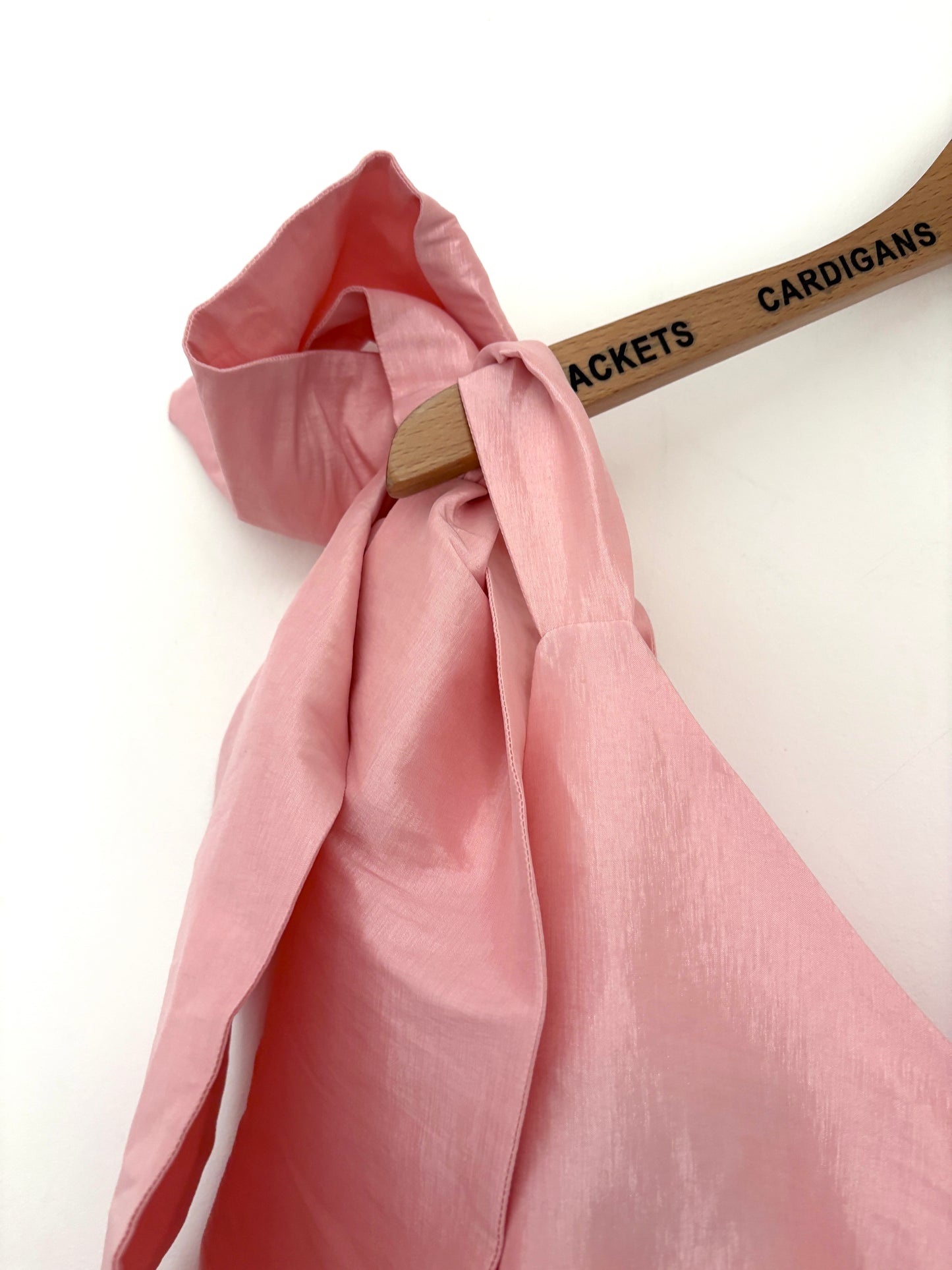 Kika Vargas Pink Bow Taffeta Dress XS