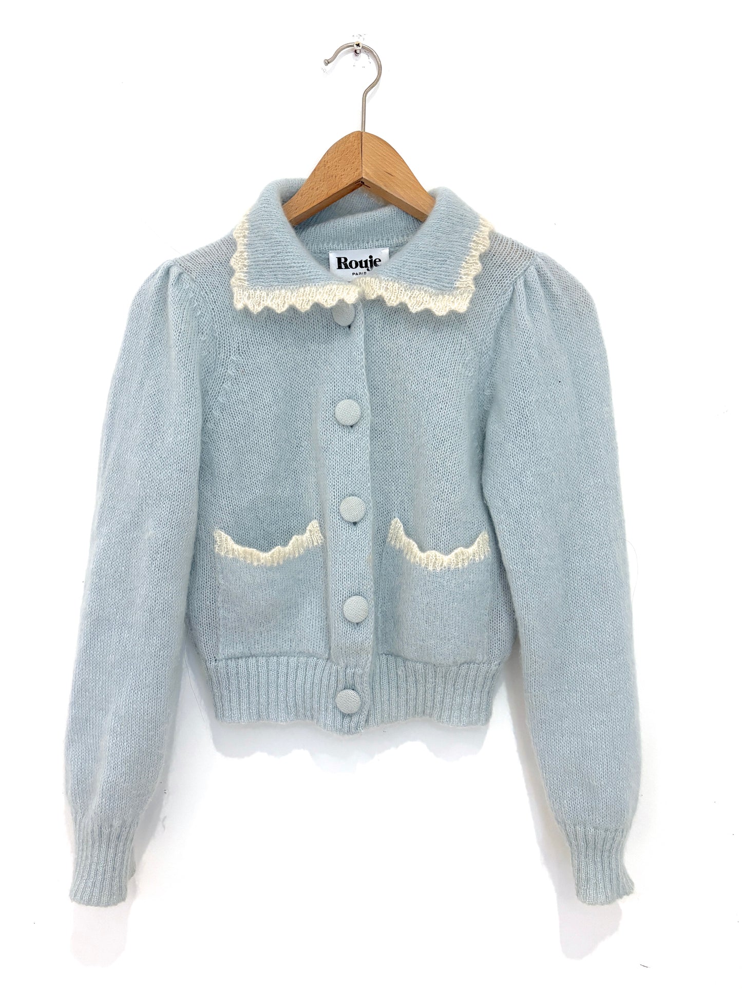 Rouje Paris Alpaca Blue Cardigan