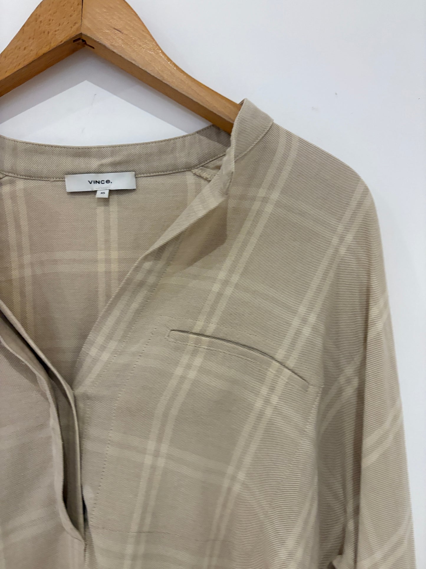 Vince Plaid Shirt XS