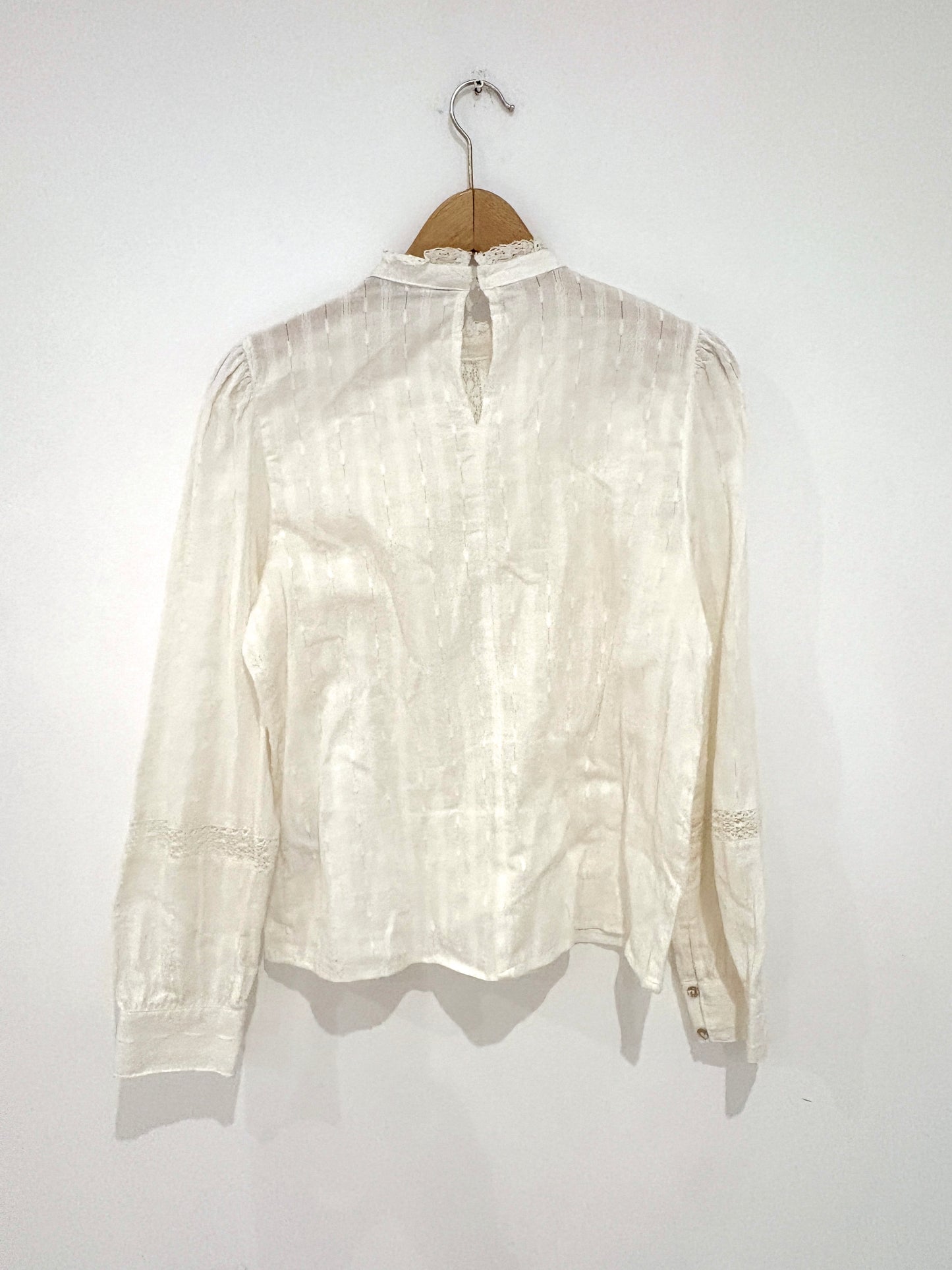 Zara White Lace Blouse S