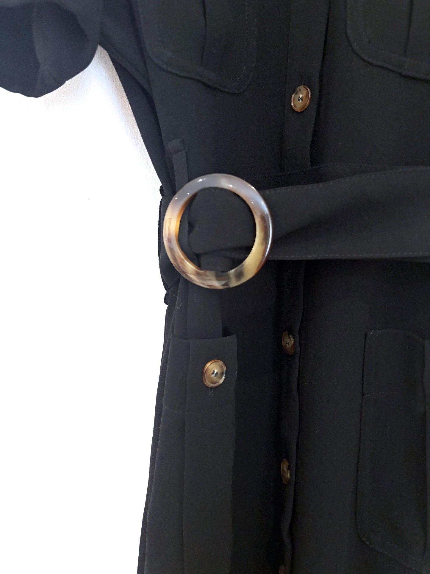 Sézane Black Raquel Dress UK 8
