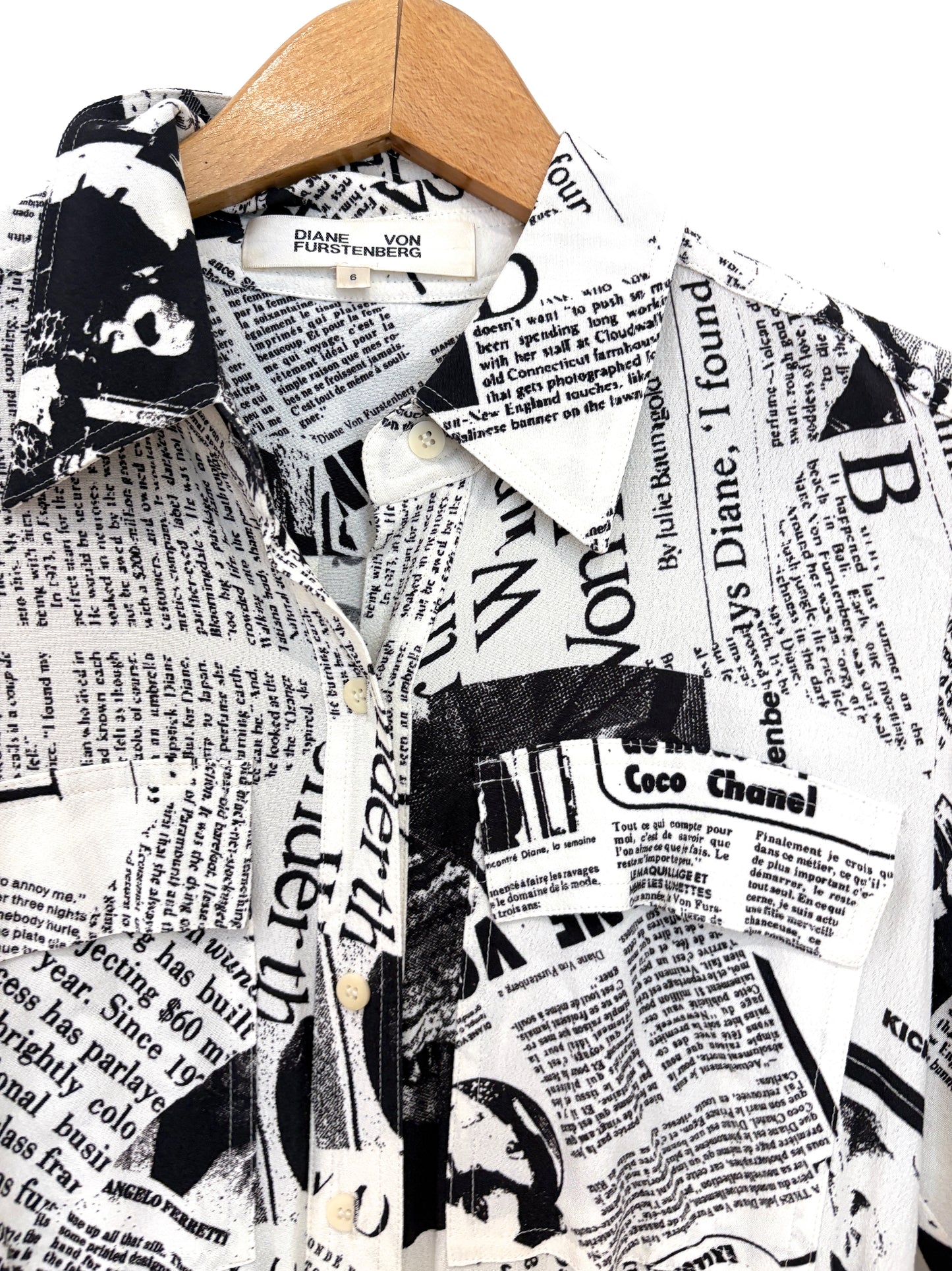 Diane Von Furstenberg Newspaper Jumpsuit UK 10