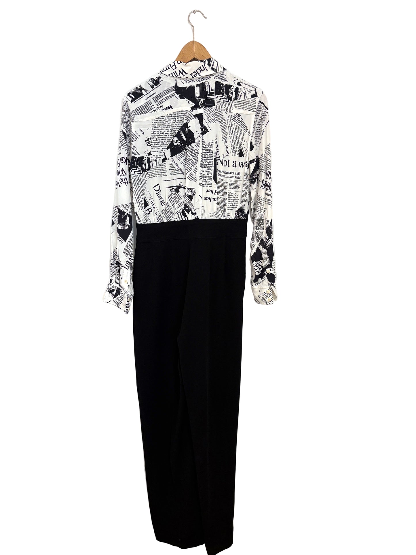 Diane Von Furstenberg Newspaper Jumpsuit UK 10