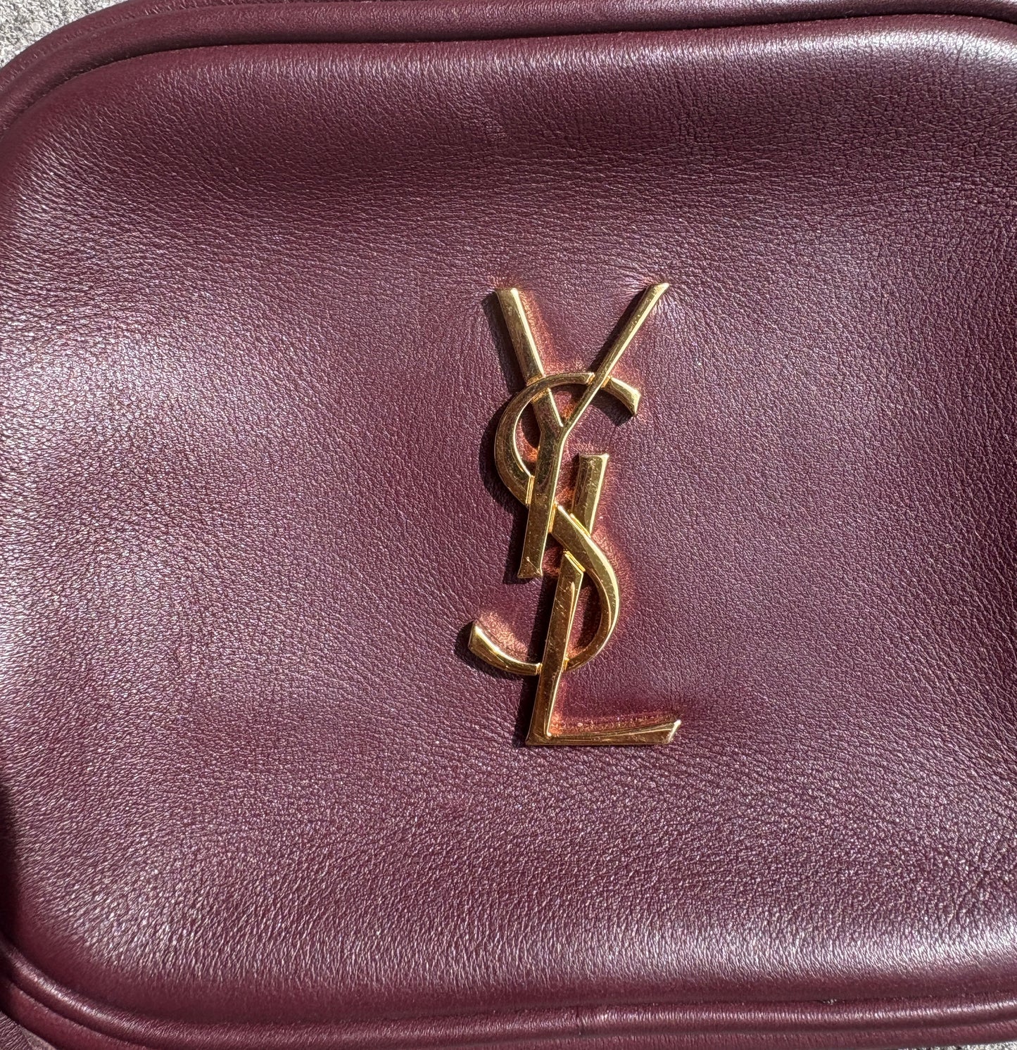 Yves Saint Laurent Mini Burgundy Blogger Bag