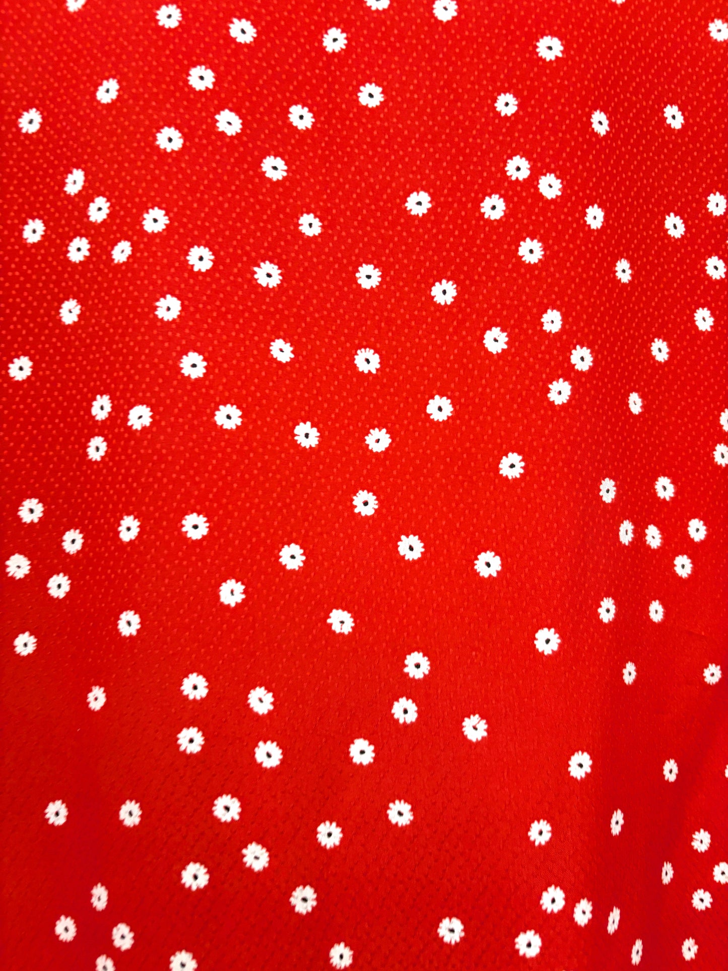 Sézane Ditsy Red Silk Blouse UK 10