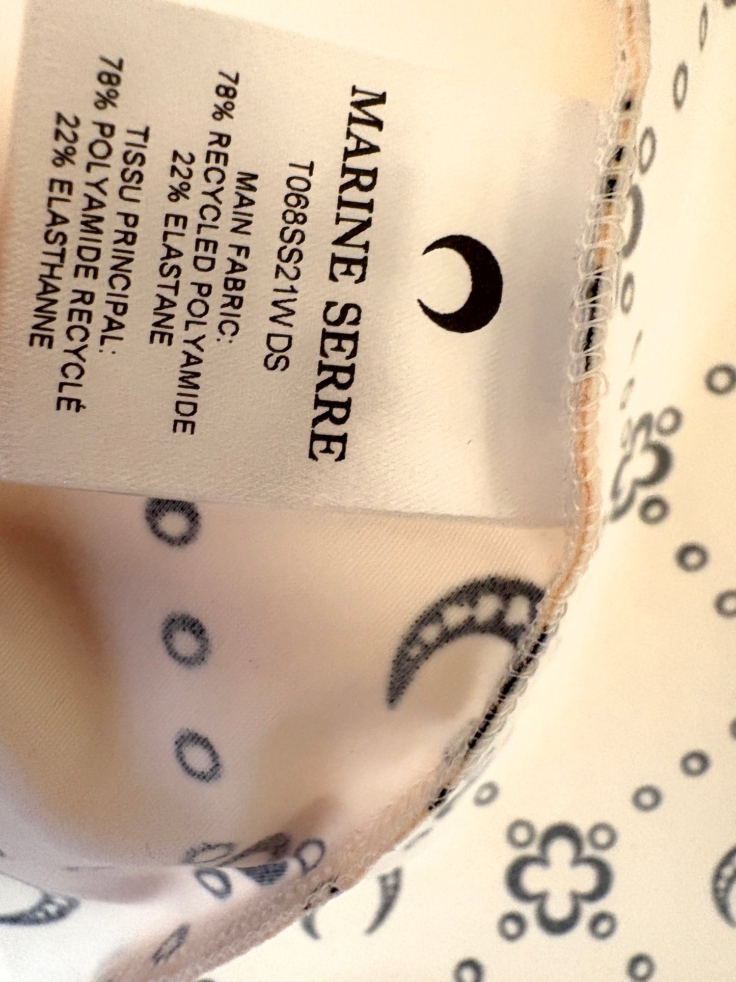 Marine Serre Moon Print Top L