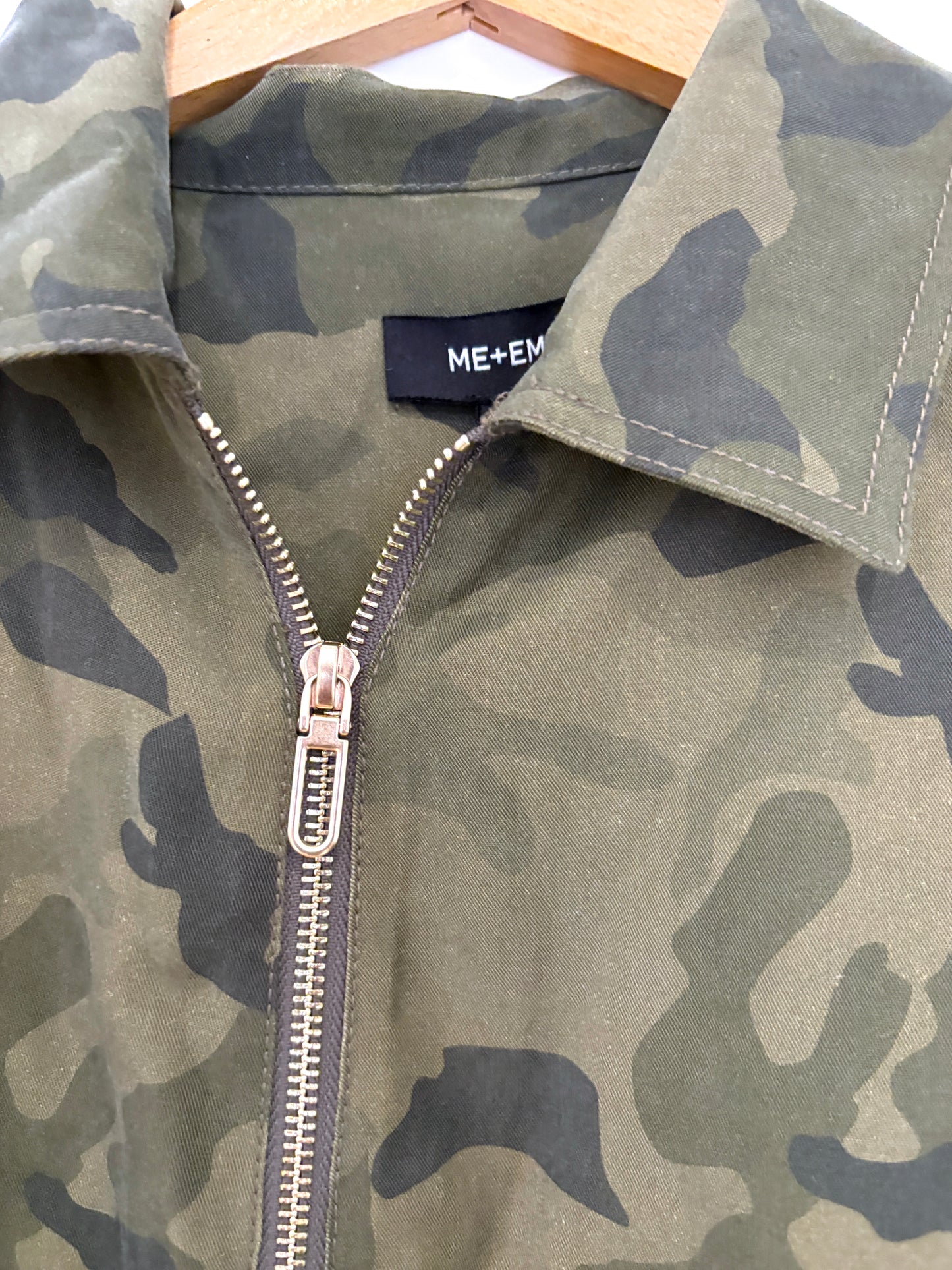 New With Tags Me+Em Camouflage Jacket UK 8