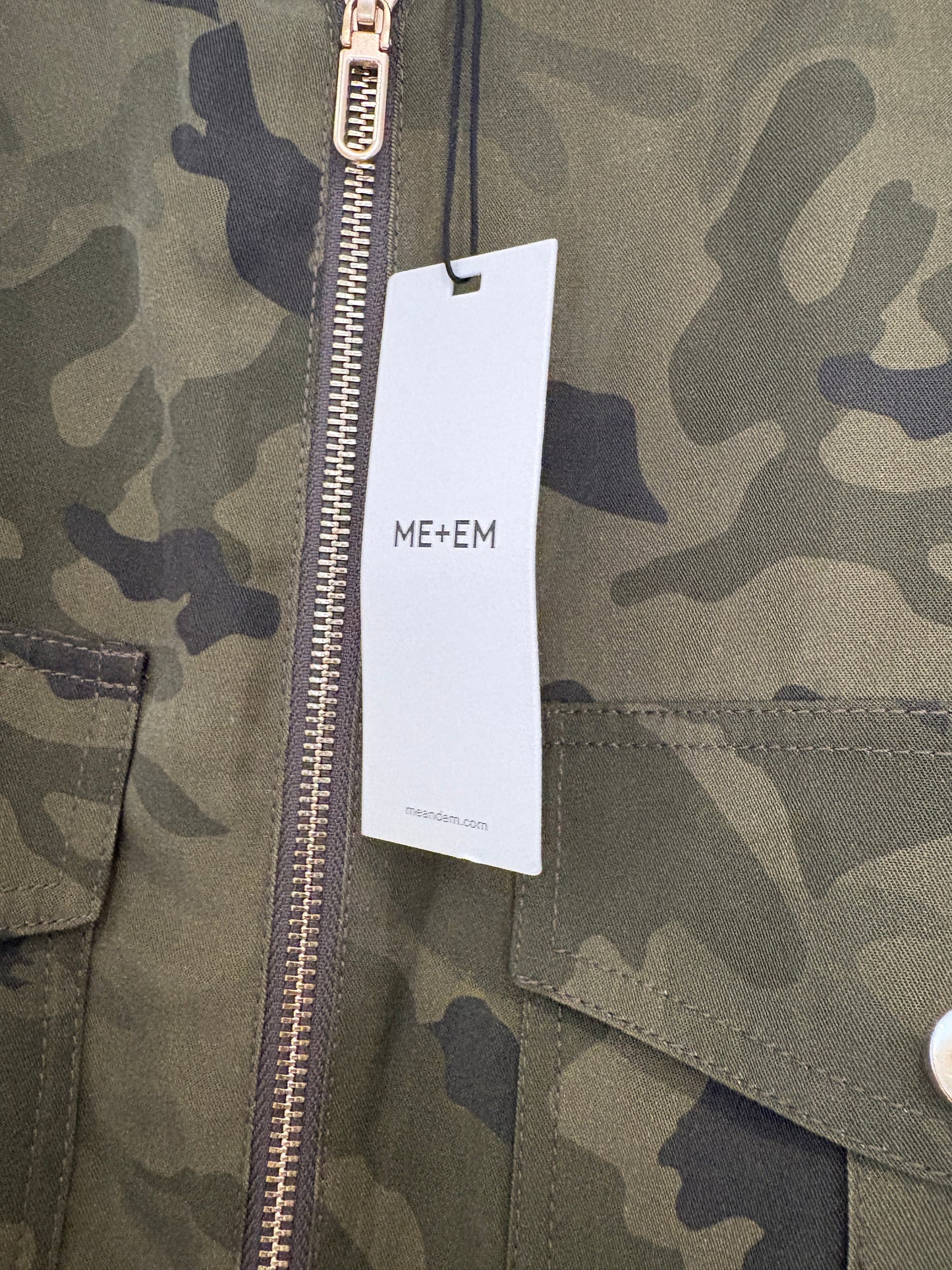 New With Tags Me+Em Camouflage Jacket UK 8