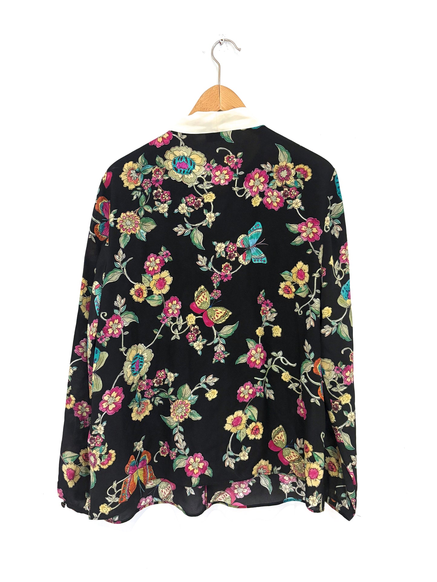 Red Valentino Floral Neck Tie Blouse UK 16