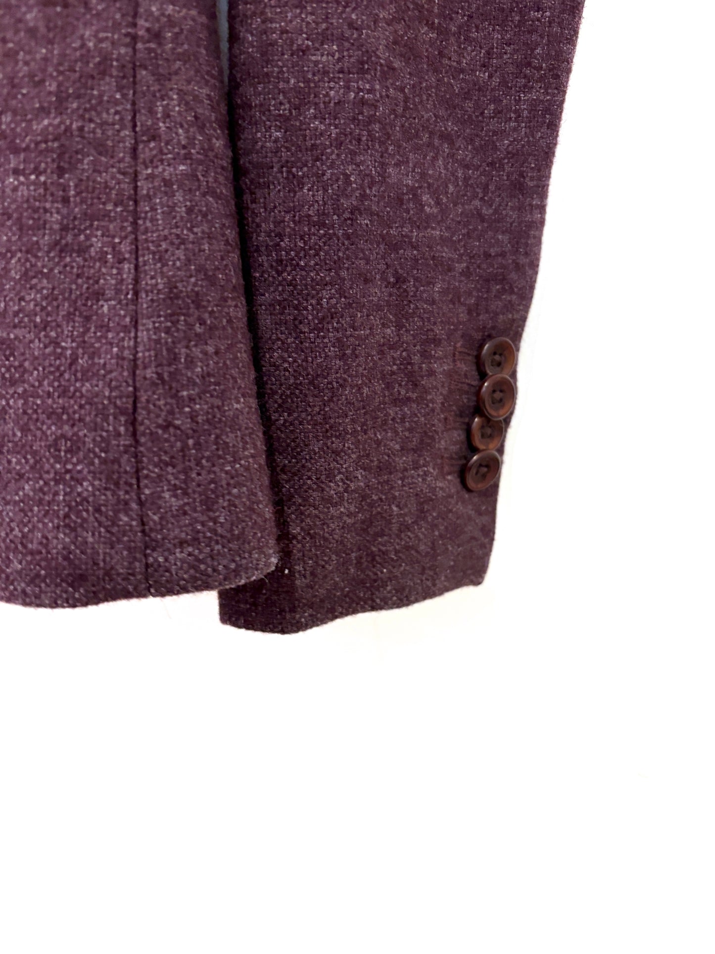 Massimo Dutti Purple Tweed Blazer UK 6