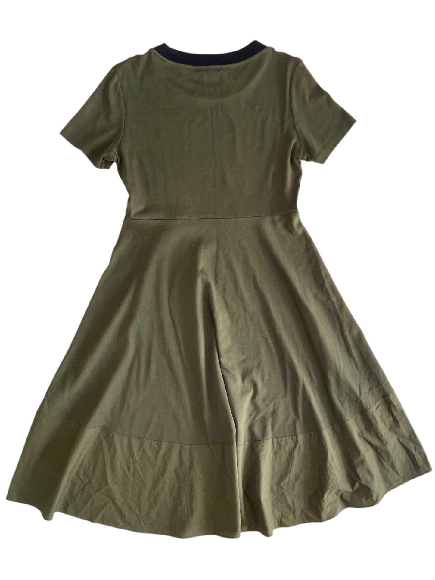Cos Khaki Flare Dress M