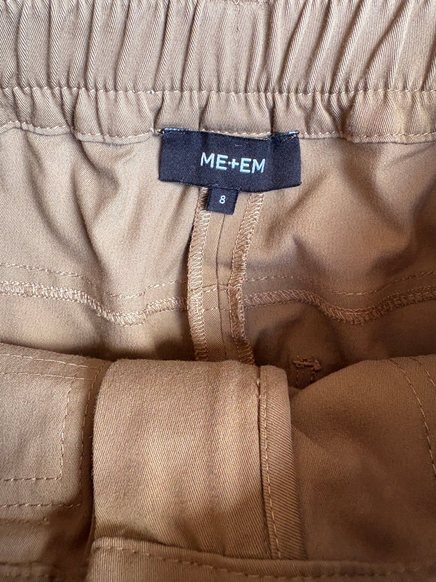 Me+Em Camel Cotton Trousers UK 8