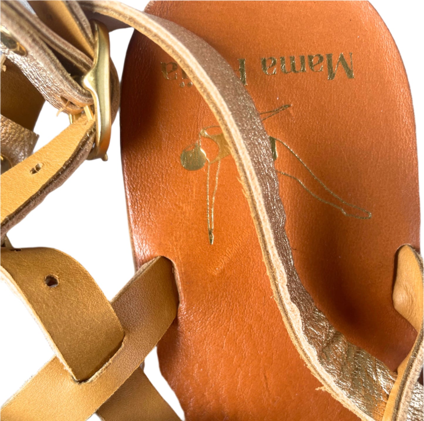 Mama Praia Bronze Sandals UK 7