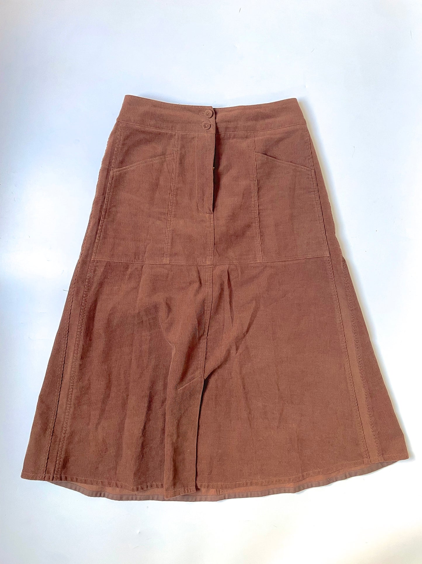 Me+Em Brown Cordoruy Skirt UK 8