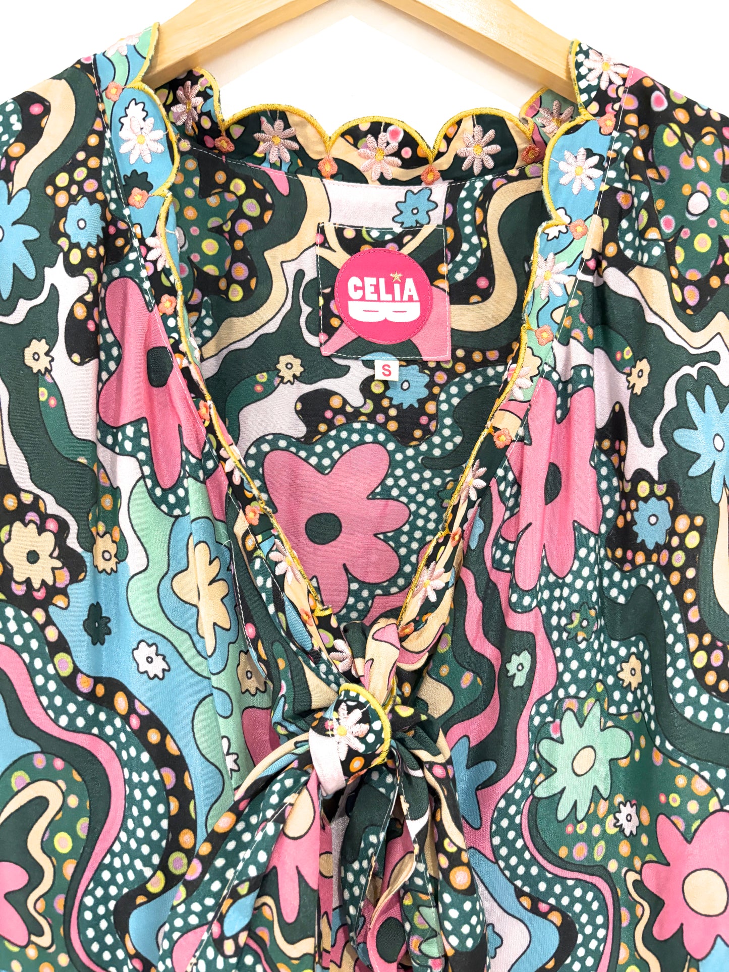 Celia B Hortensia Print Dress S