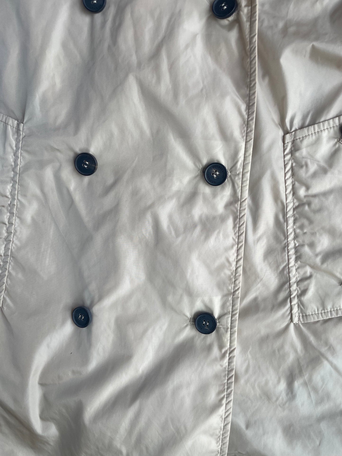 Aquascutum Short Beige Raincoat S