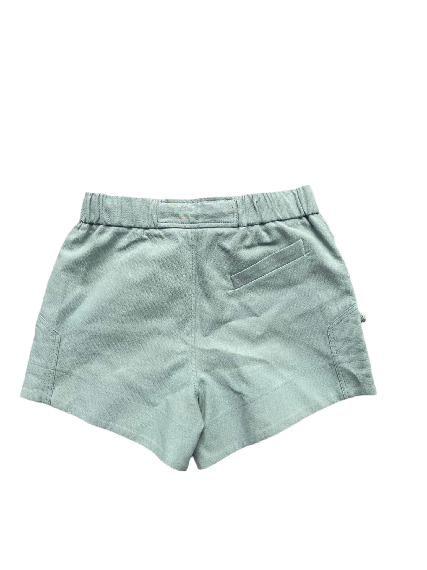 Ganni Green Drawstring Shorts UK 8