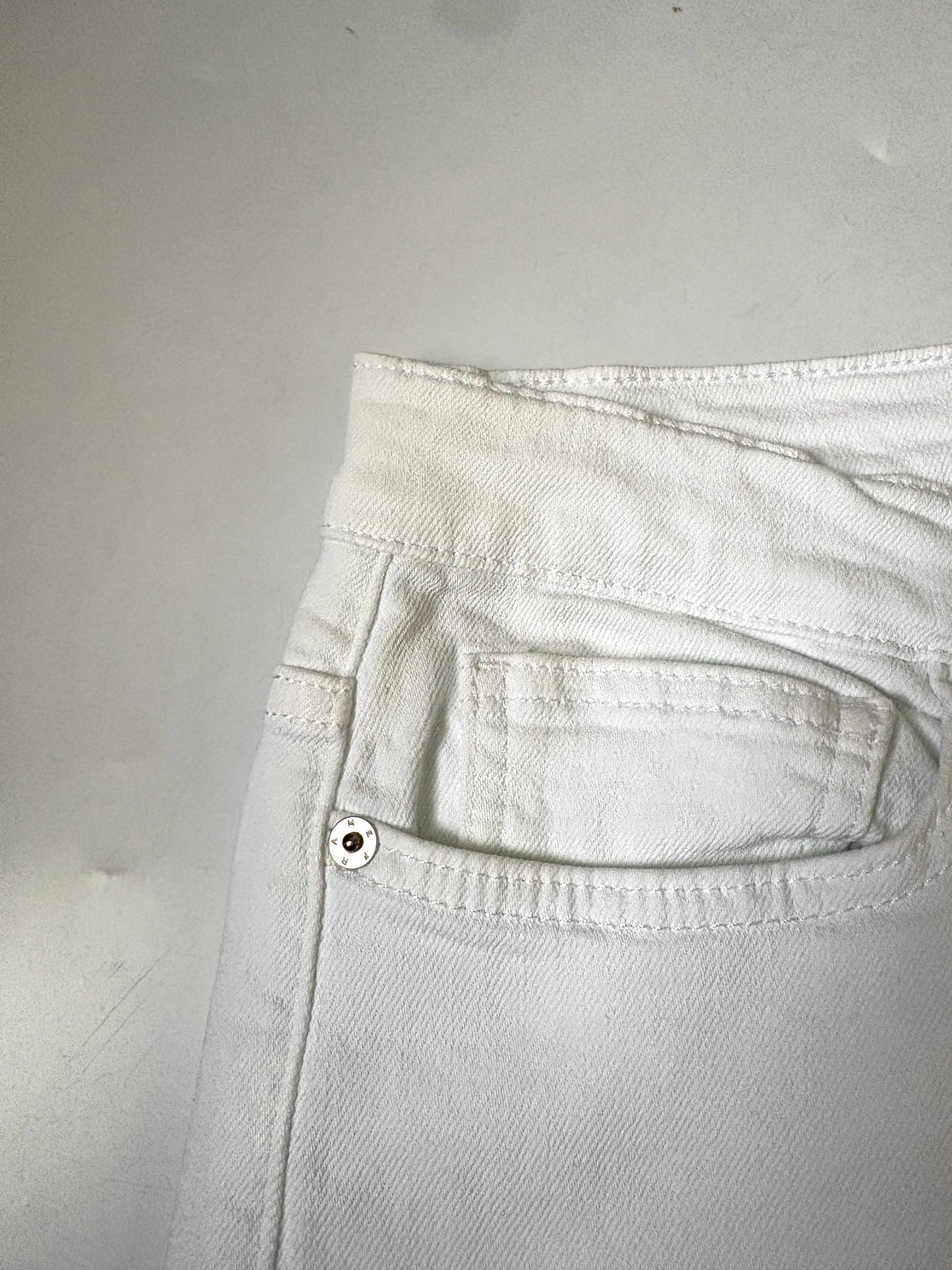 Frame Le Slim Palazzo White Jeans 31"