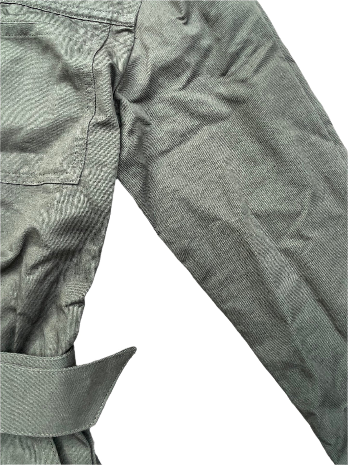 Massimo Duti Khaki Utility Jumpsuit L