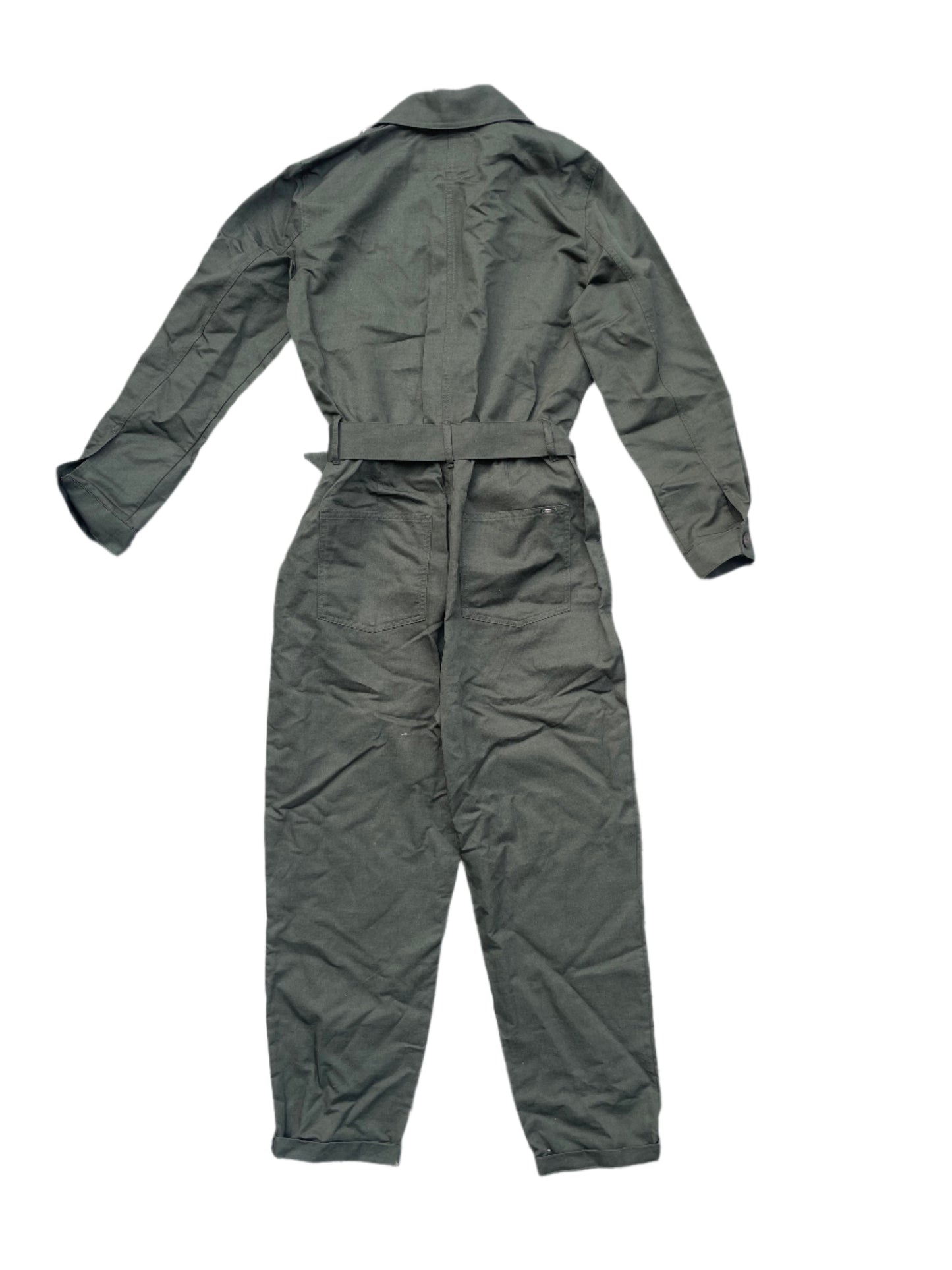 Massimo Duti Khaki Utility Jumpsuit L