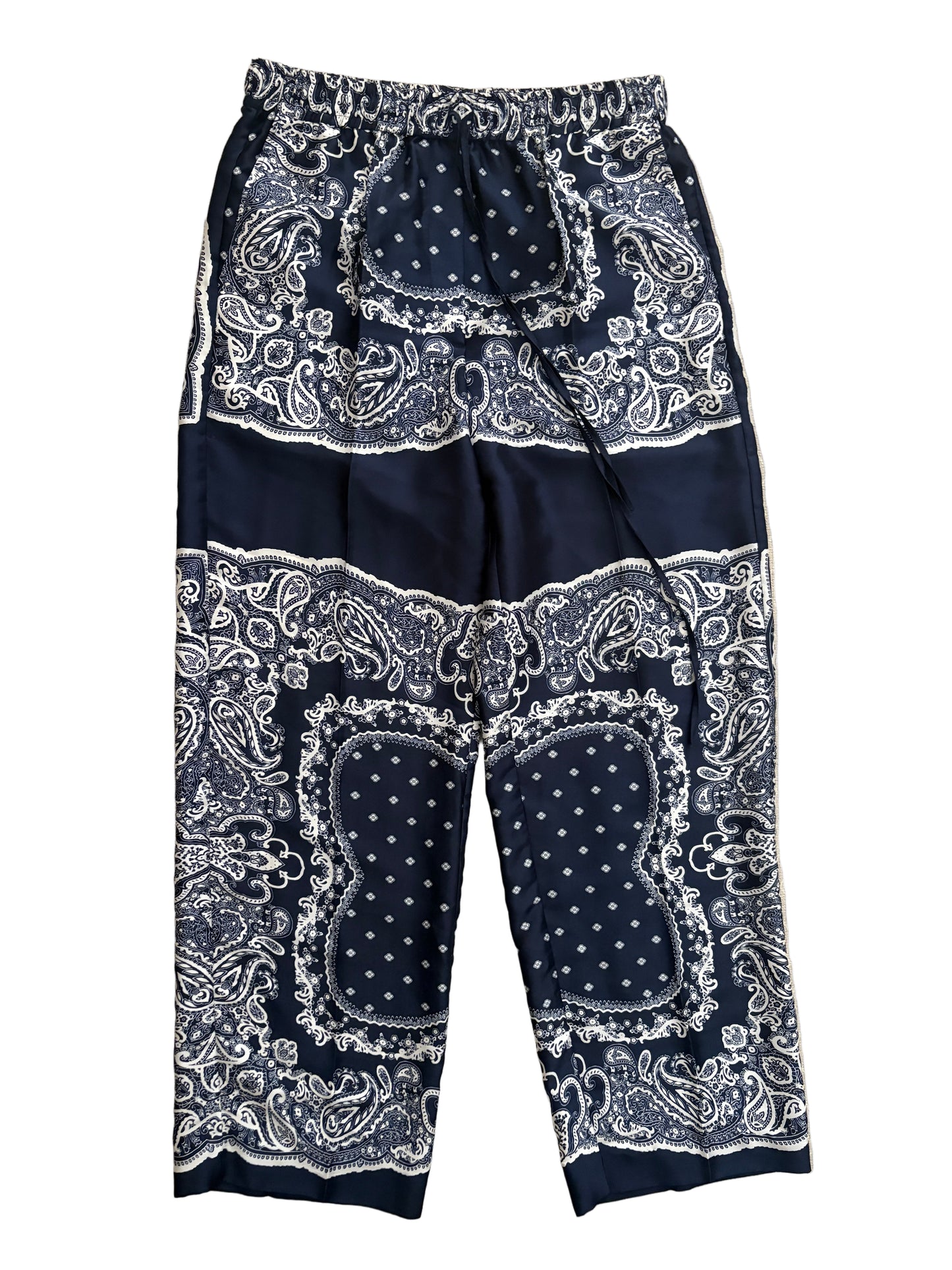Sandro Paisley Silk Trousers