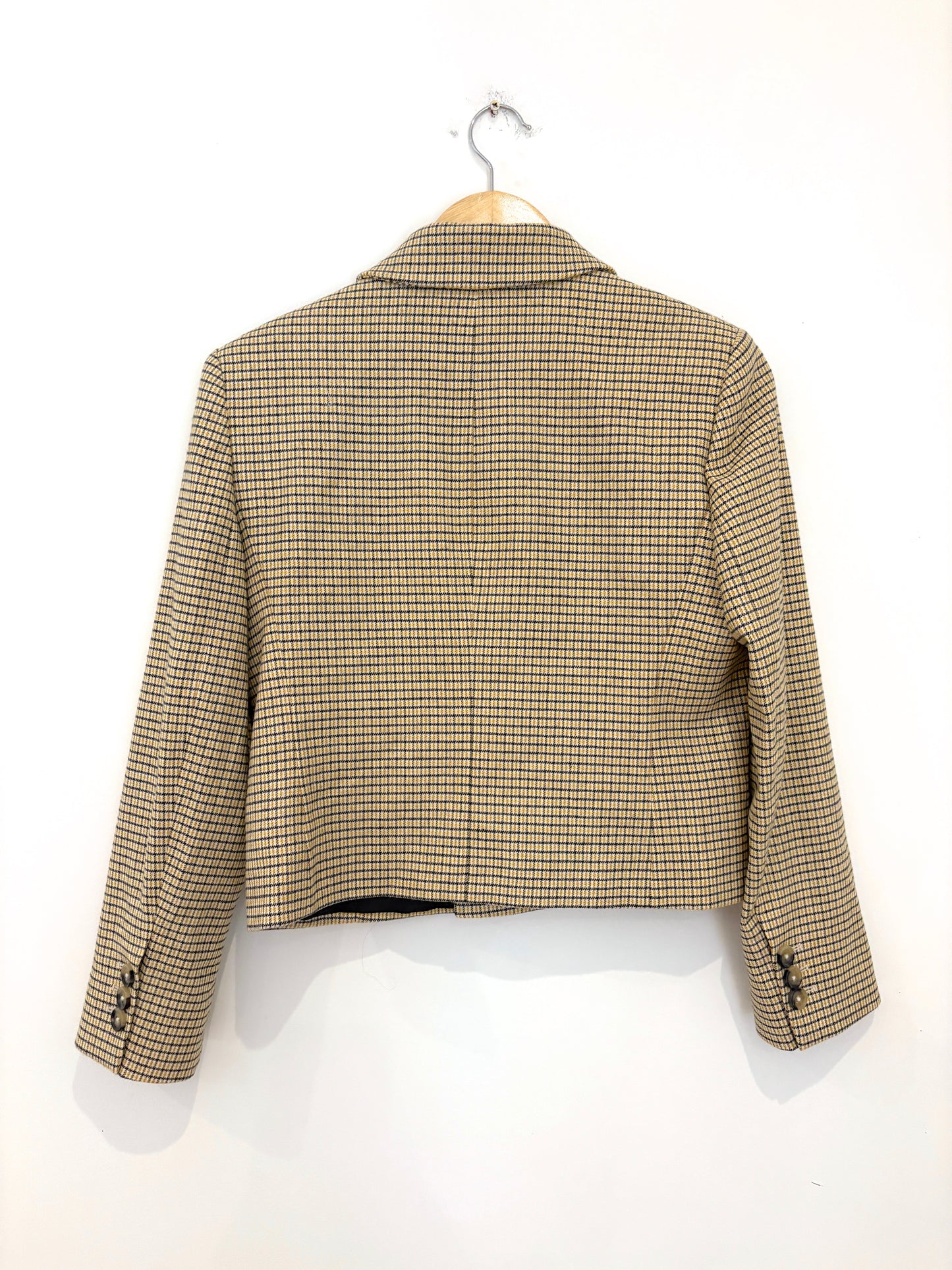 Me+Em Cropped Check Blazer UK 10