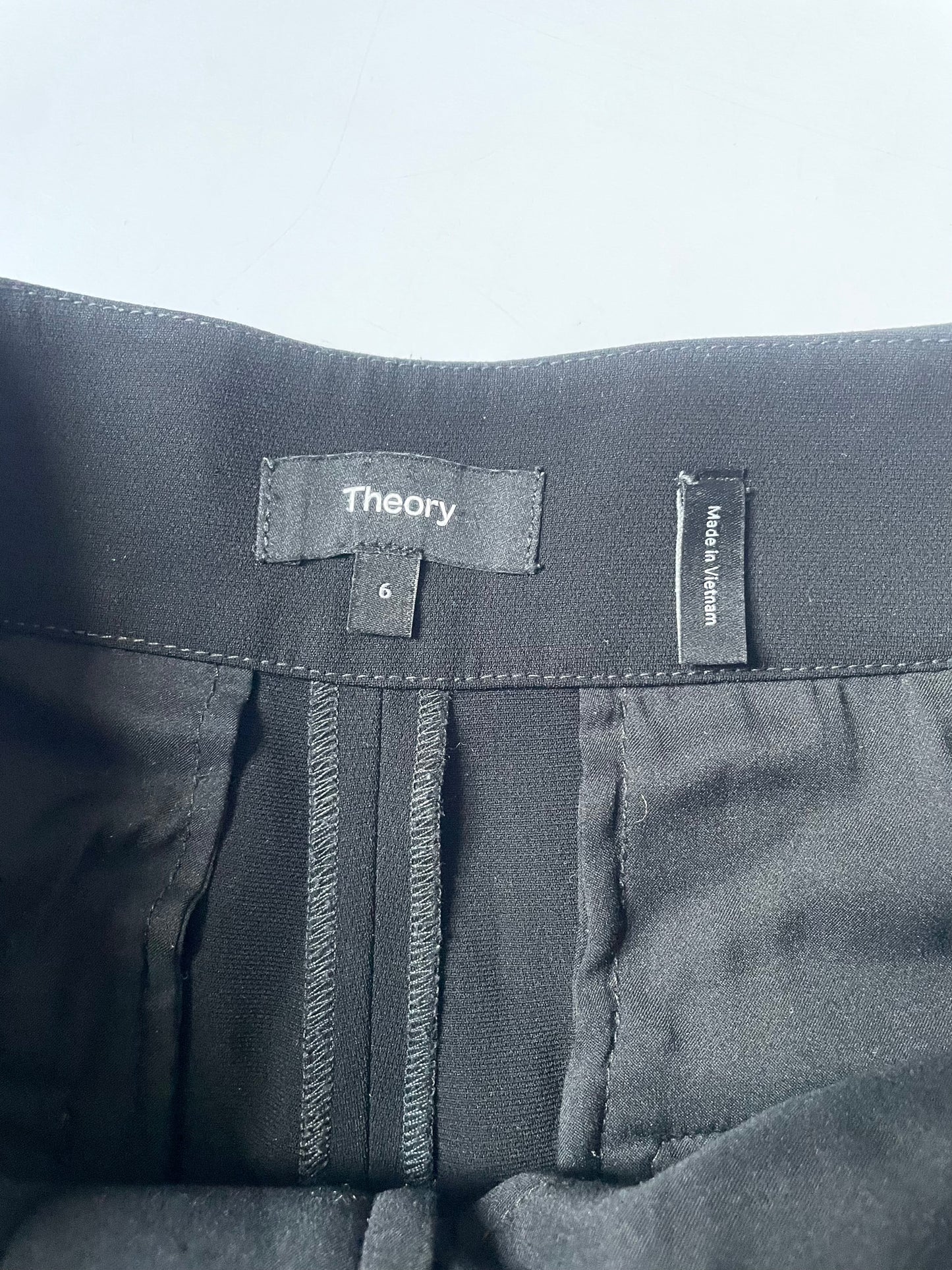 Theory Admiral Crepe Wide Leg Trousers UK 10