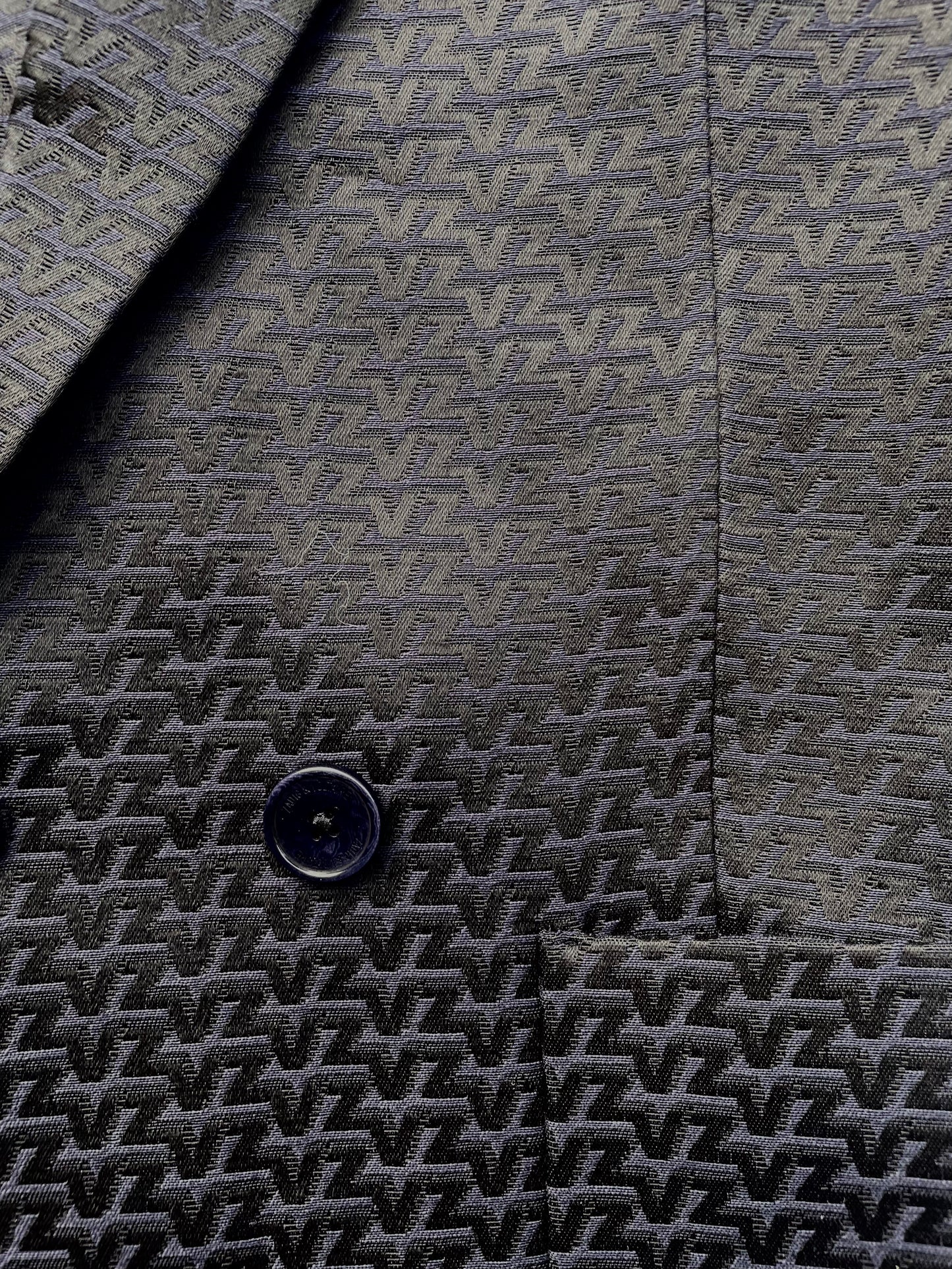 Zadig & Voltaire Black Jacquard Blazer UK 10