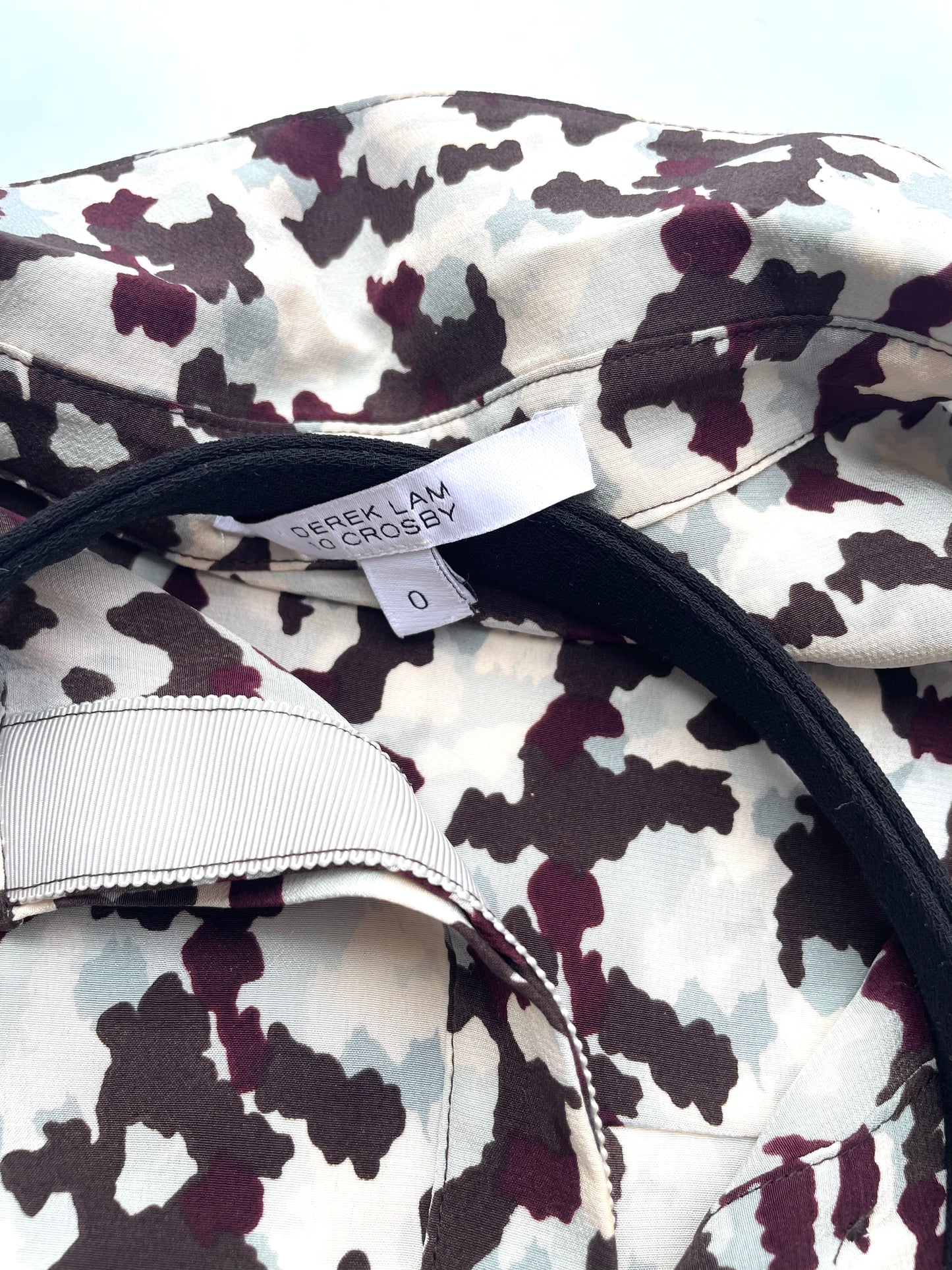 Derek Lam 10 Crosby Silk Print Dress XS