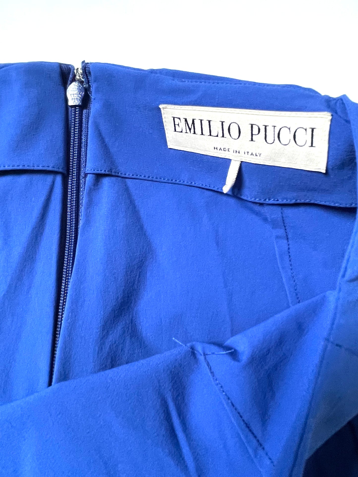 Emilio Pucci Royal Blue Bow Skirt UK 6