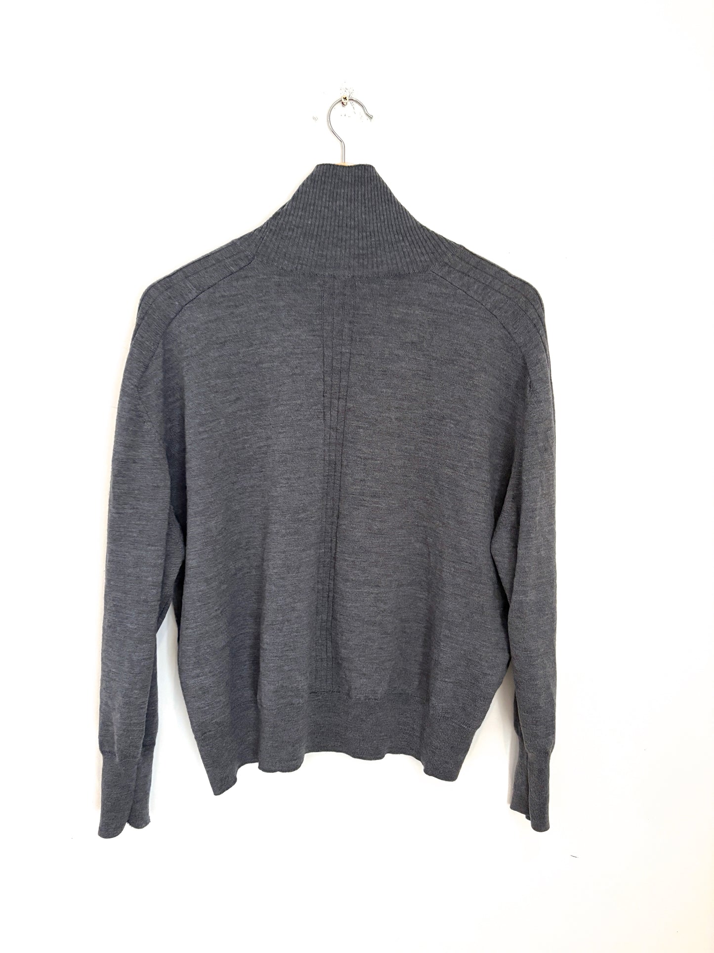 Soeur Wool Grey Poloneck Jumper UK 12
