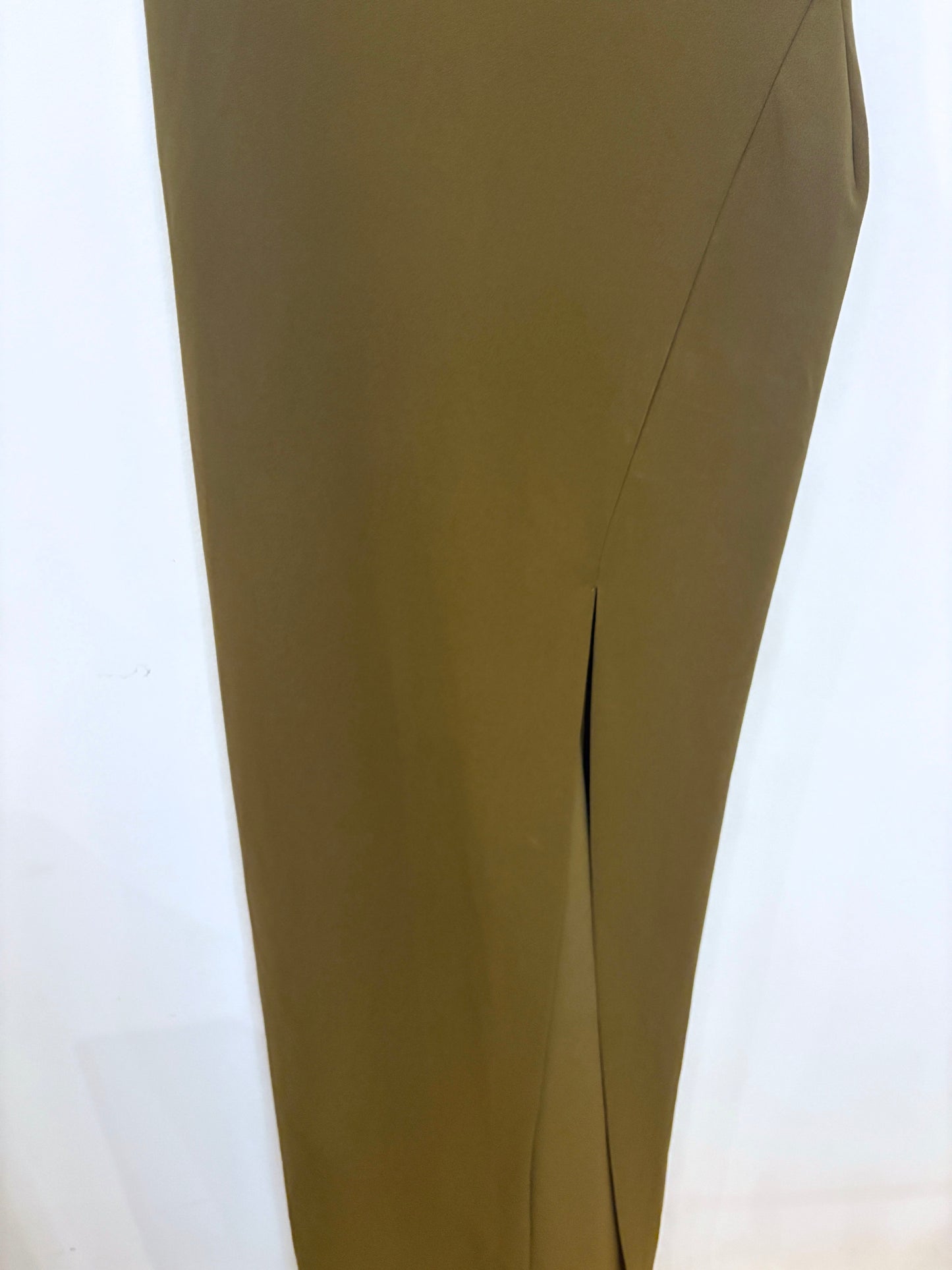 Solace Army Green One Shoulder Dress UK 14
