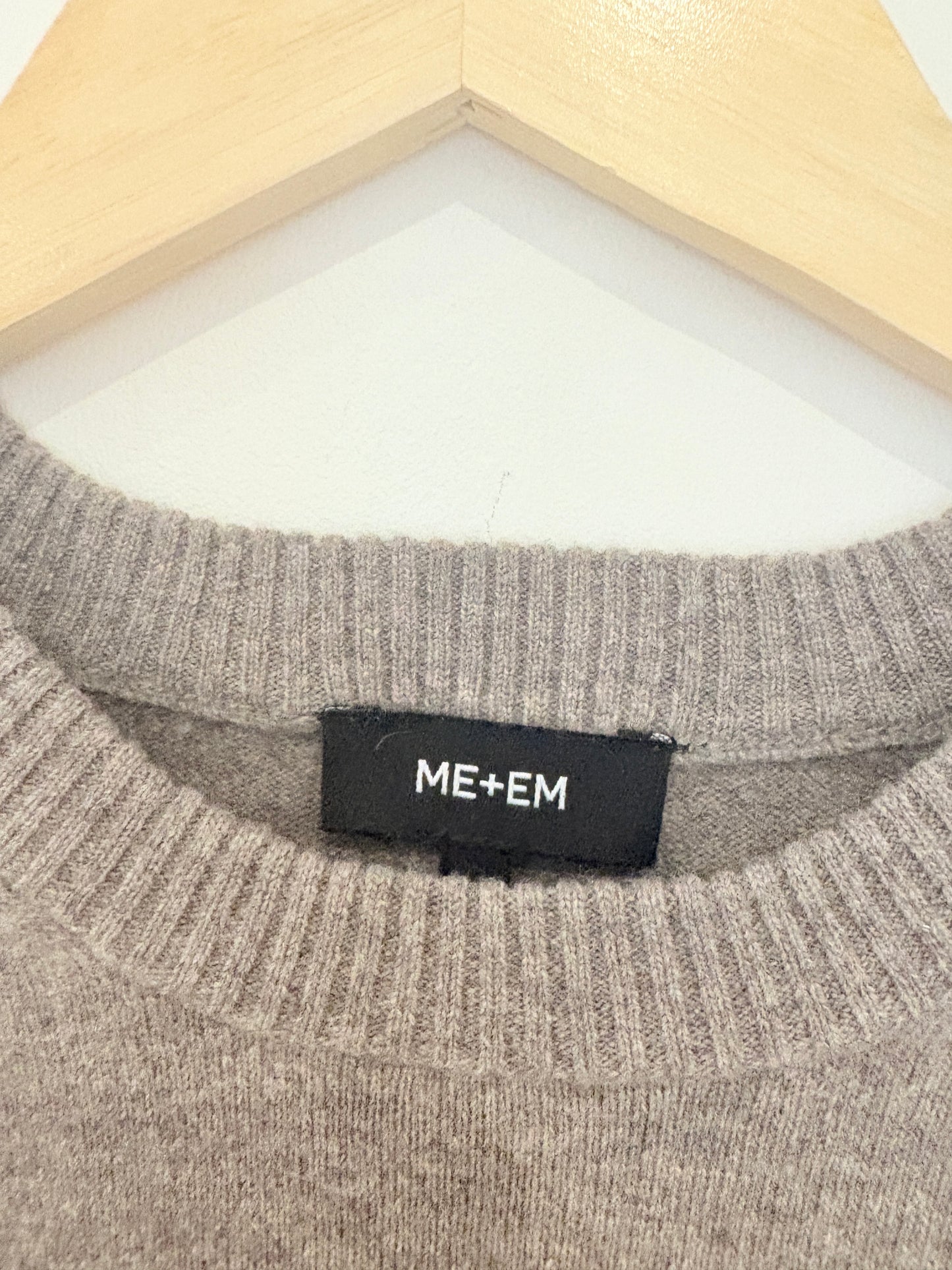 Me+Em Taupe Wool Jumper S
