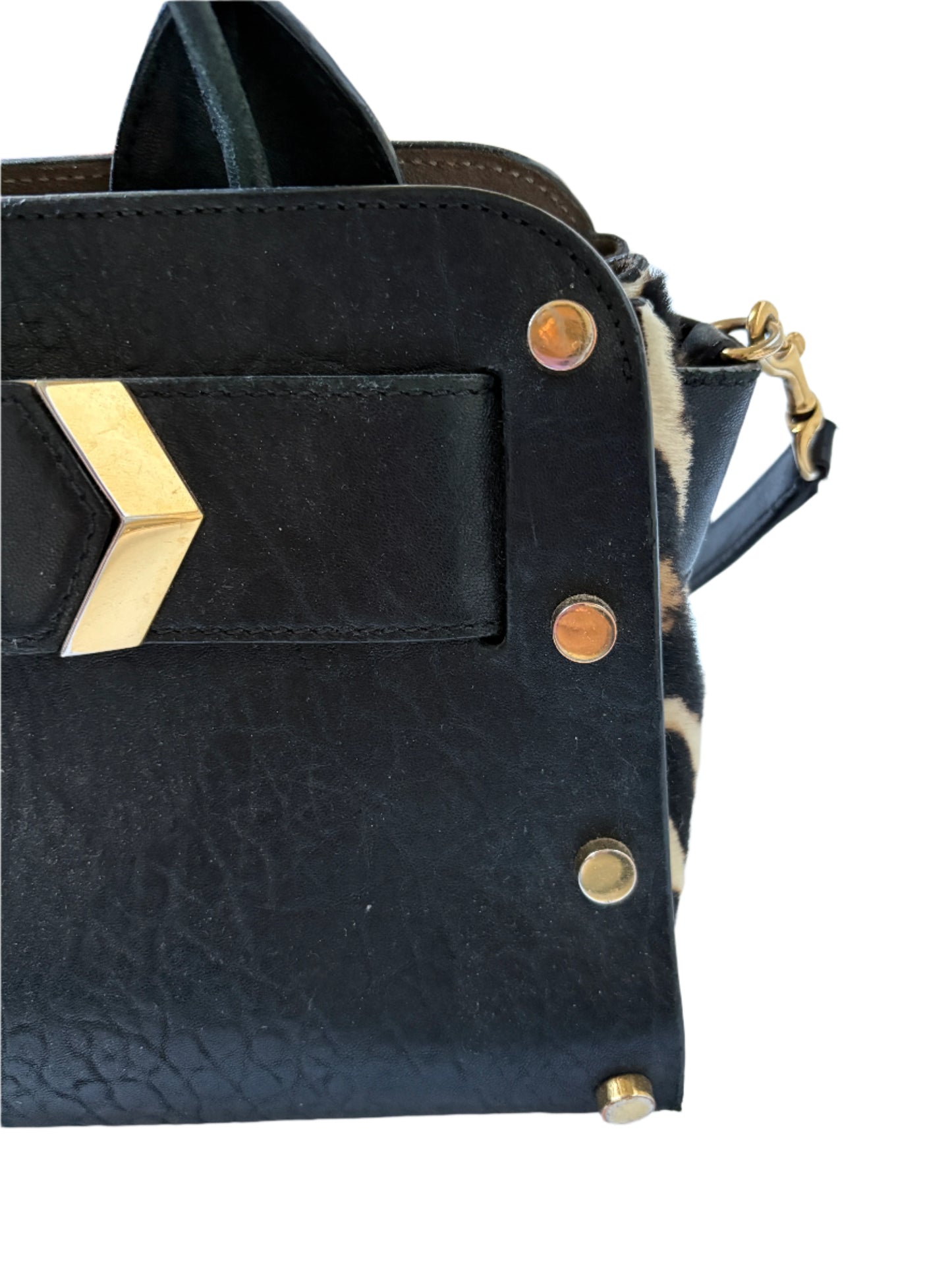 Jimmy Choo Studded Leather Satchel Bag