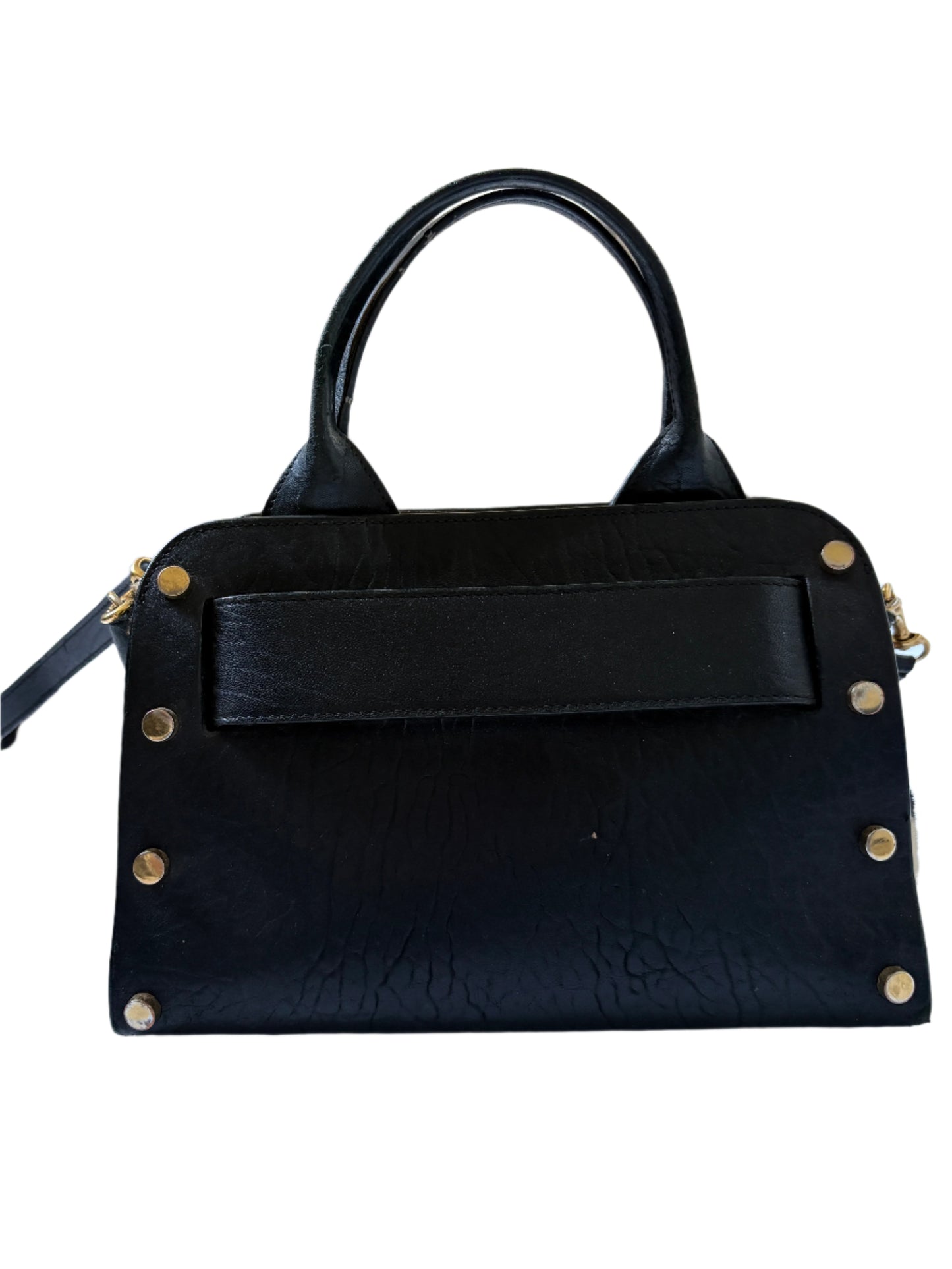 Jimmy Choo Studded Leather Satchel Bag