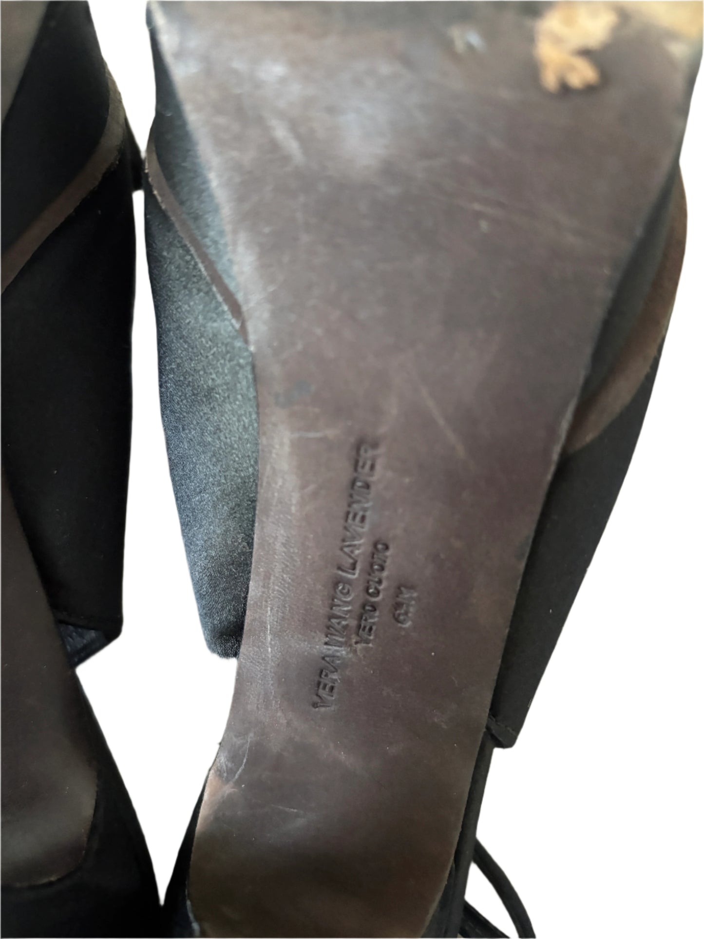 Vera Wang Lavender Black Slingbacks UK 3