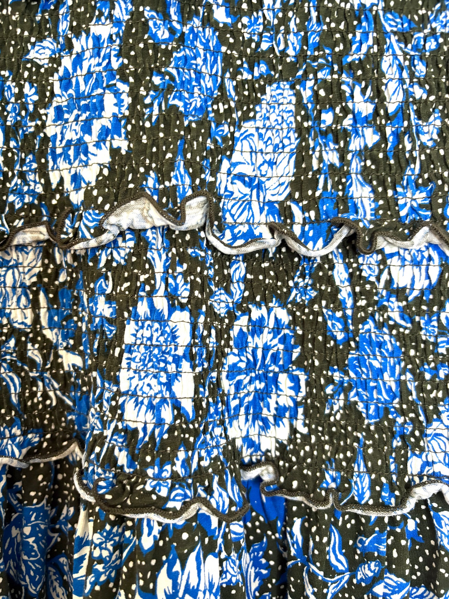 Me+Em Smocked Paisley Midi Dress UK 12