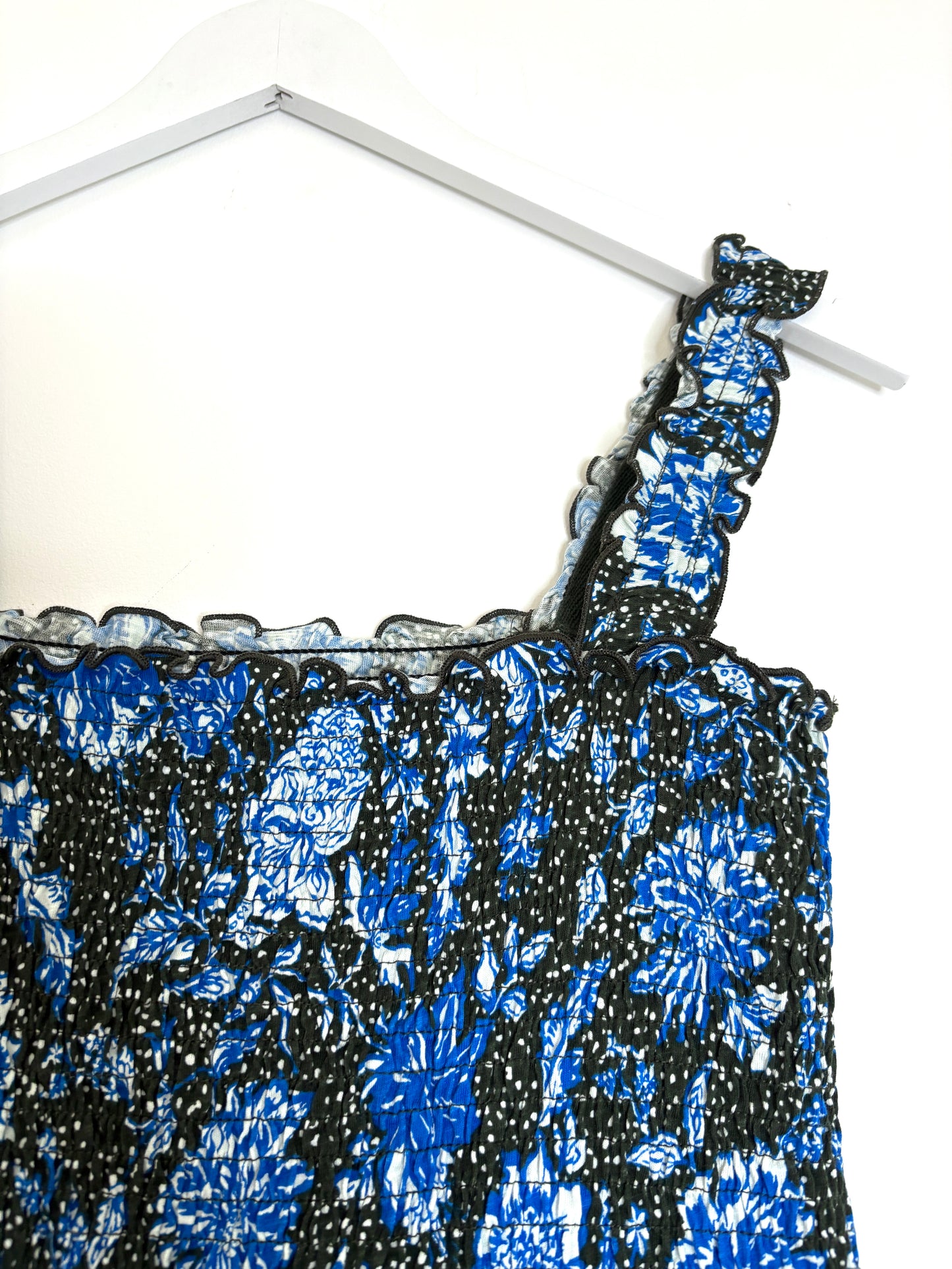 Me+Em Smocked Paisley Midi Dress UK 12