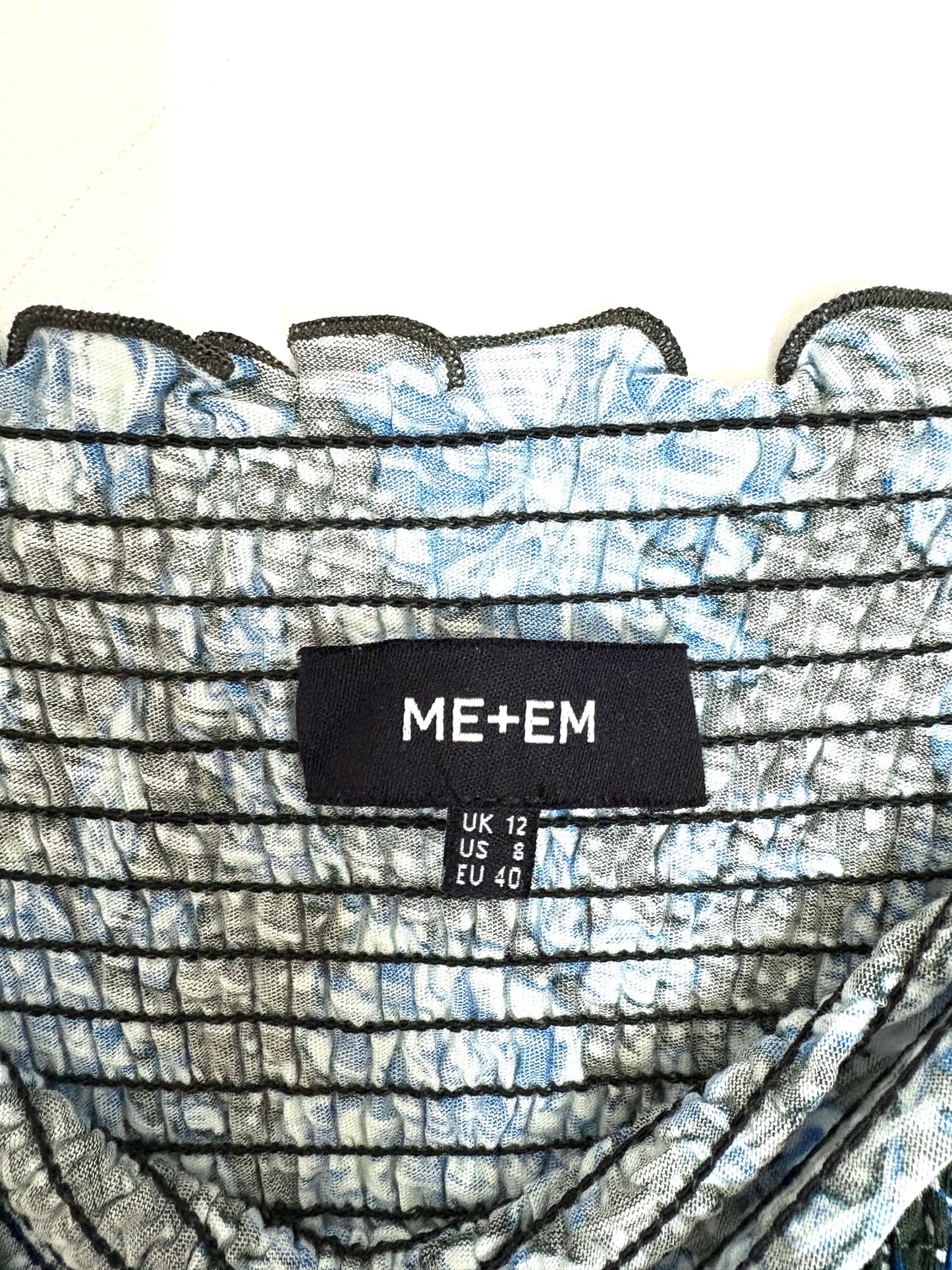 Me+Em Smocked Paisley Midi Dress UK 12