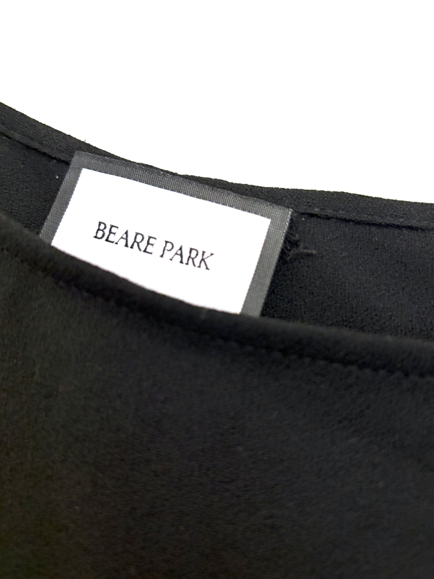 Beare Park Black Wool Crepe Gown UK 6