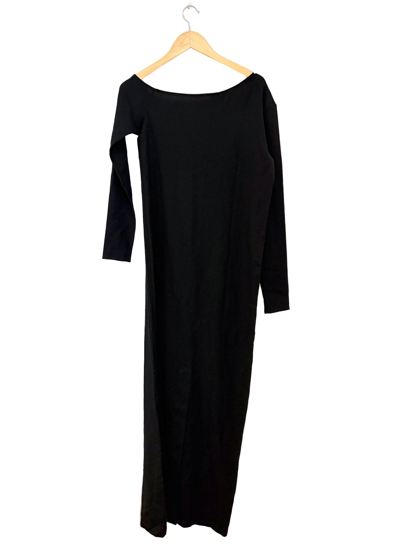 Beare Park Black Wool Crepe Gown UK 6