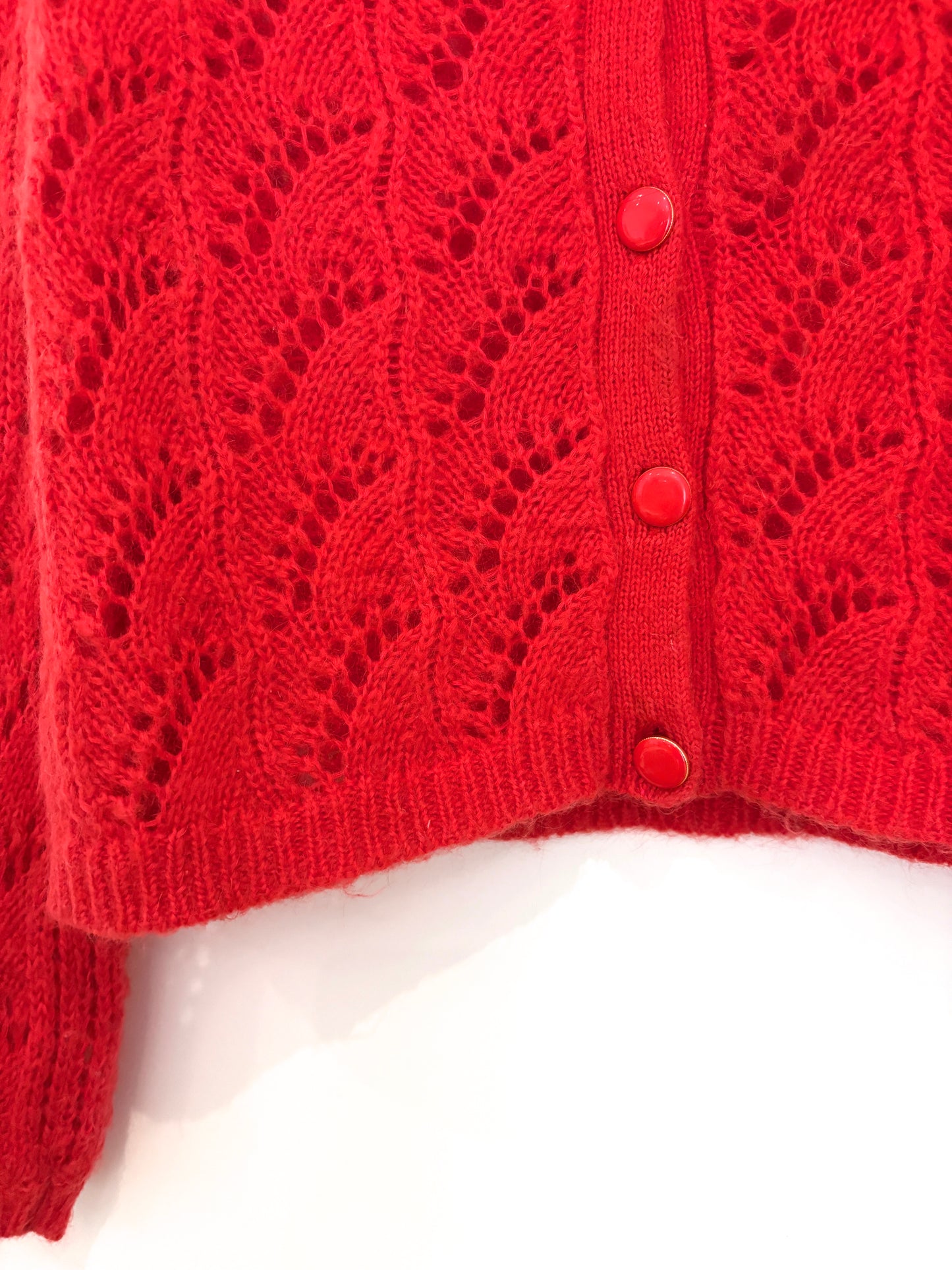 Sézane Red Wool Cardigan XS