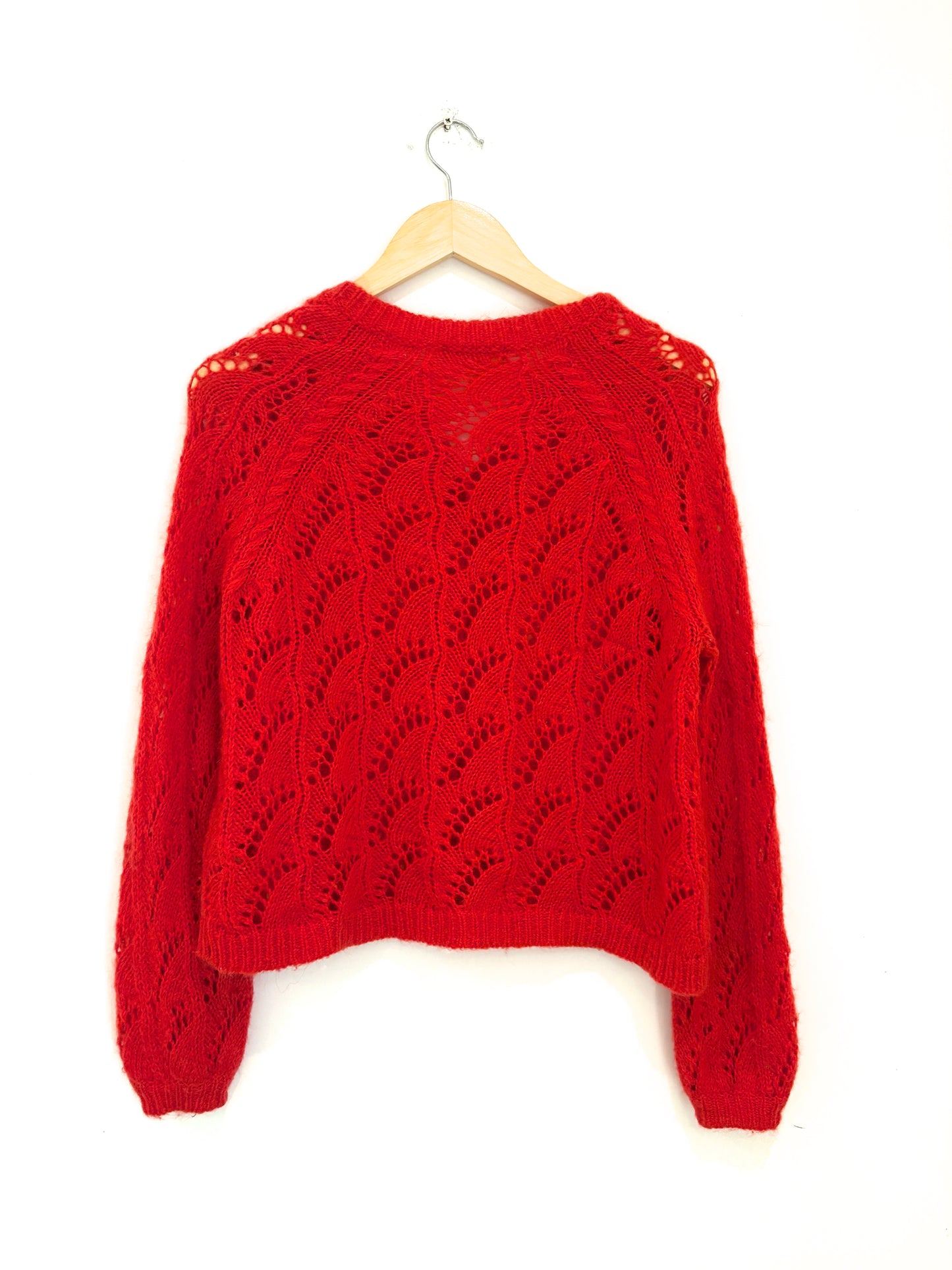 Sézane Red Wool Cardigan XS
