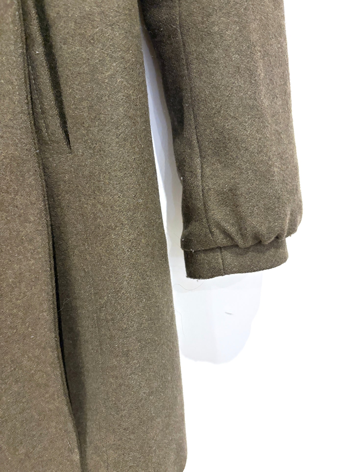 Patrizia Pepe Khaki Wool Coat UK 10