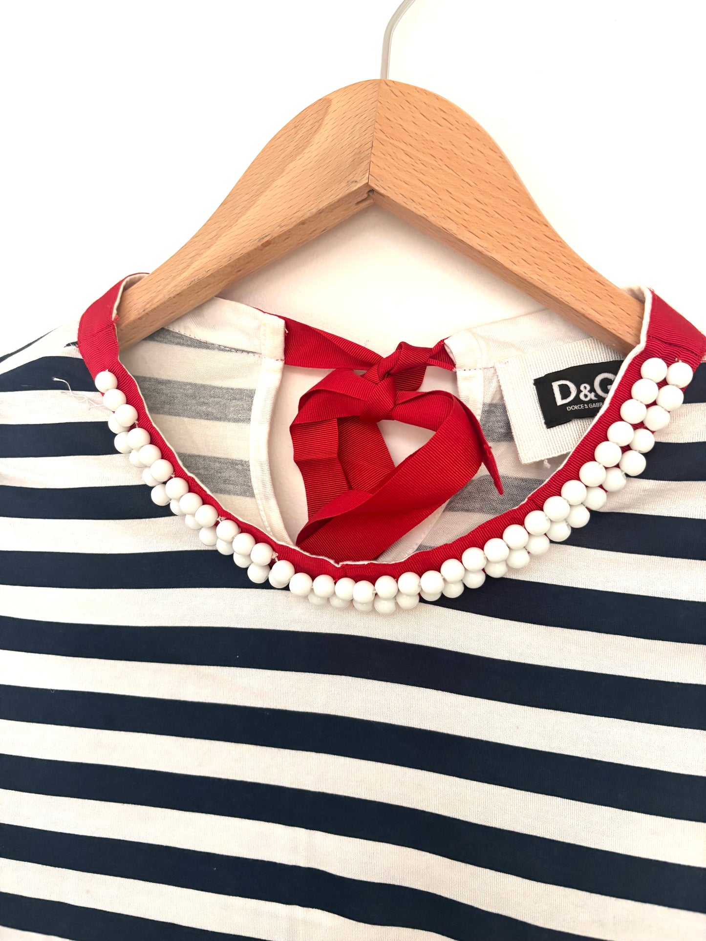 D&G Striped Cotton Blouse M
