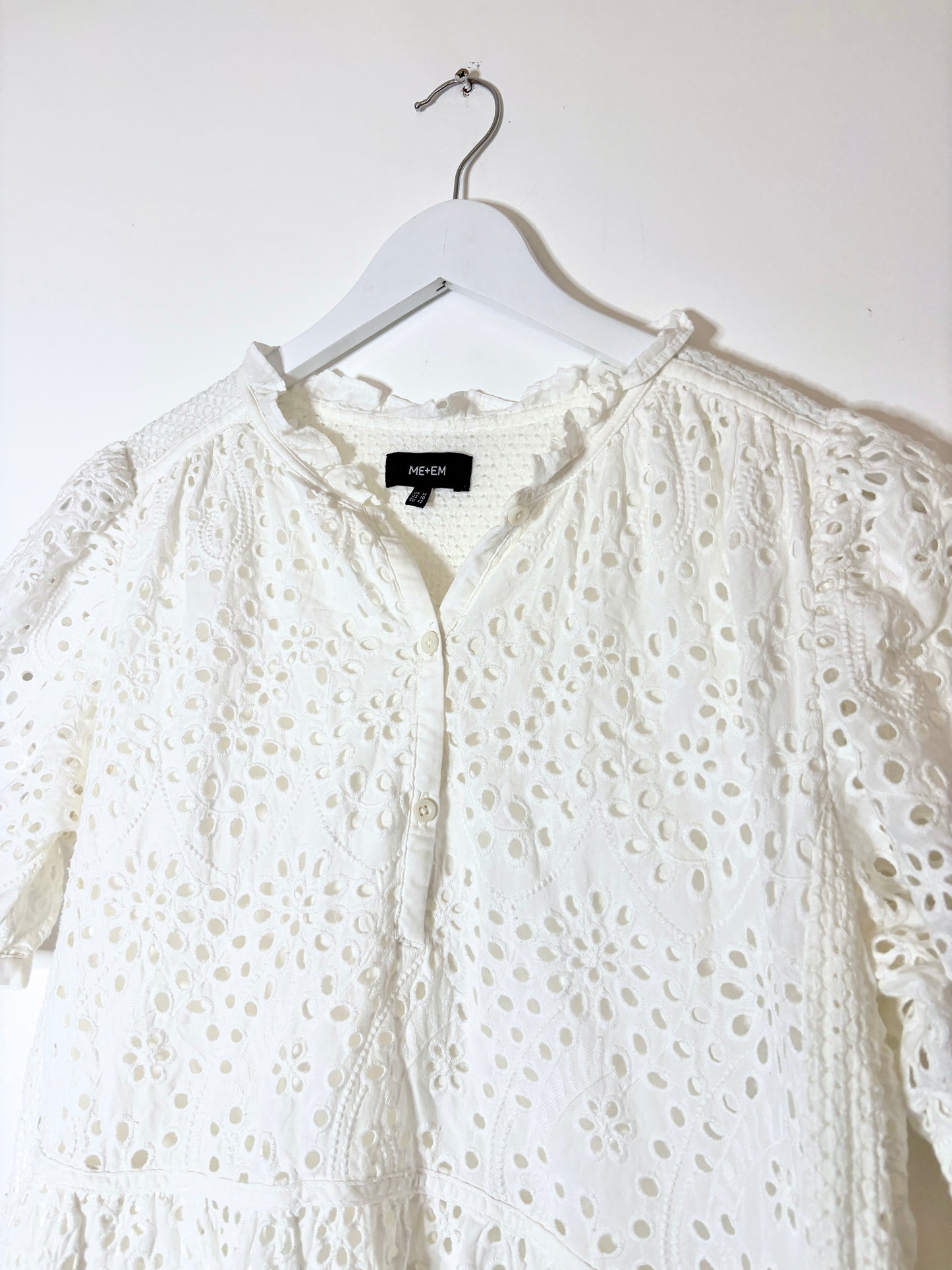 Me+Em Cotton Broderie Dress UK 14