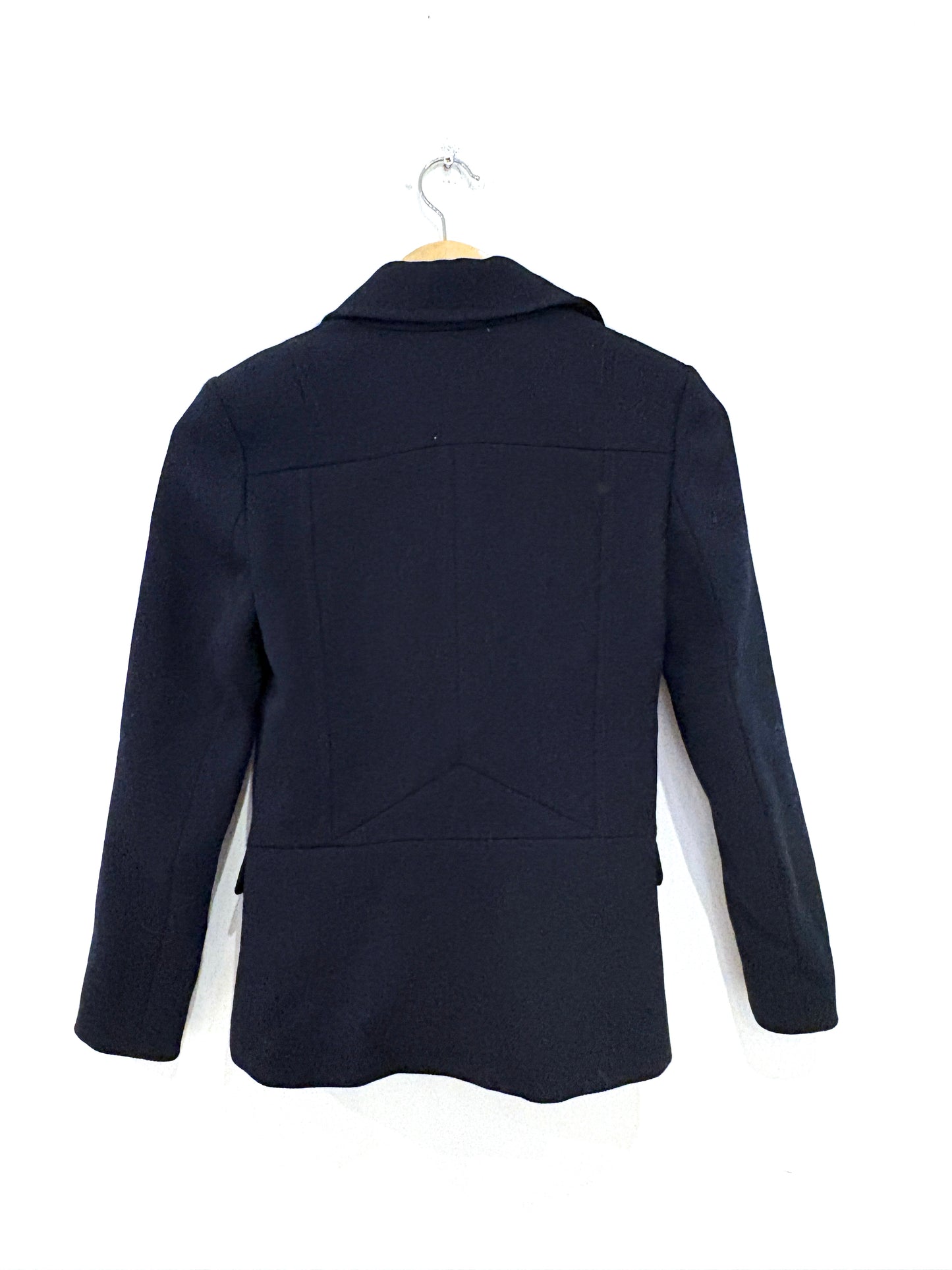 Reiss Navy Double Breasted Coat UK 4