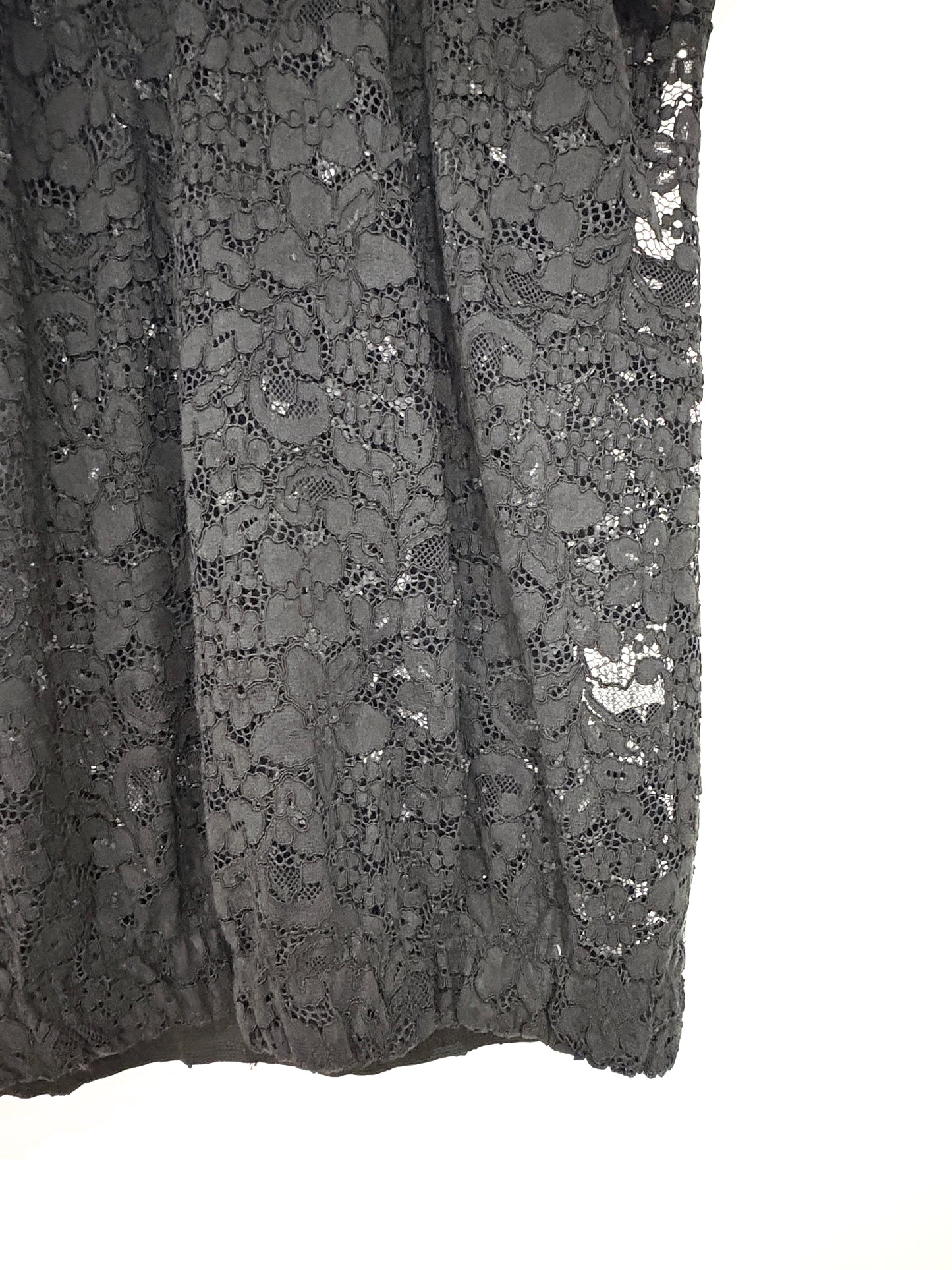 Sandro Black Lace Top M